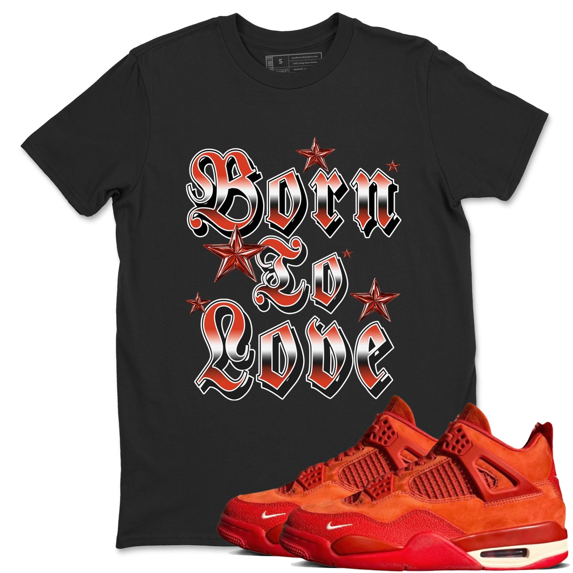 Born To Love snkmatch Tees - Air Jordan 4 Brick By Brick