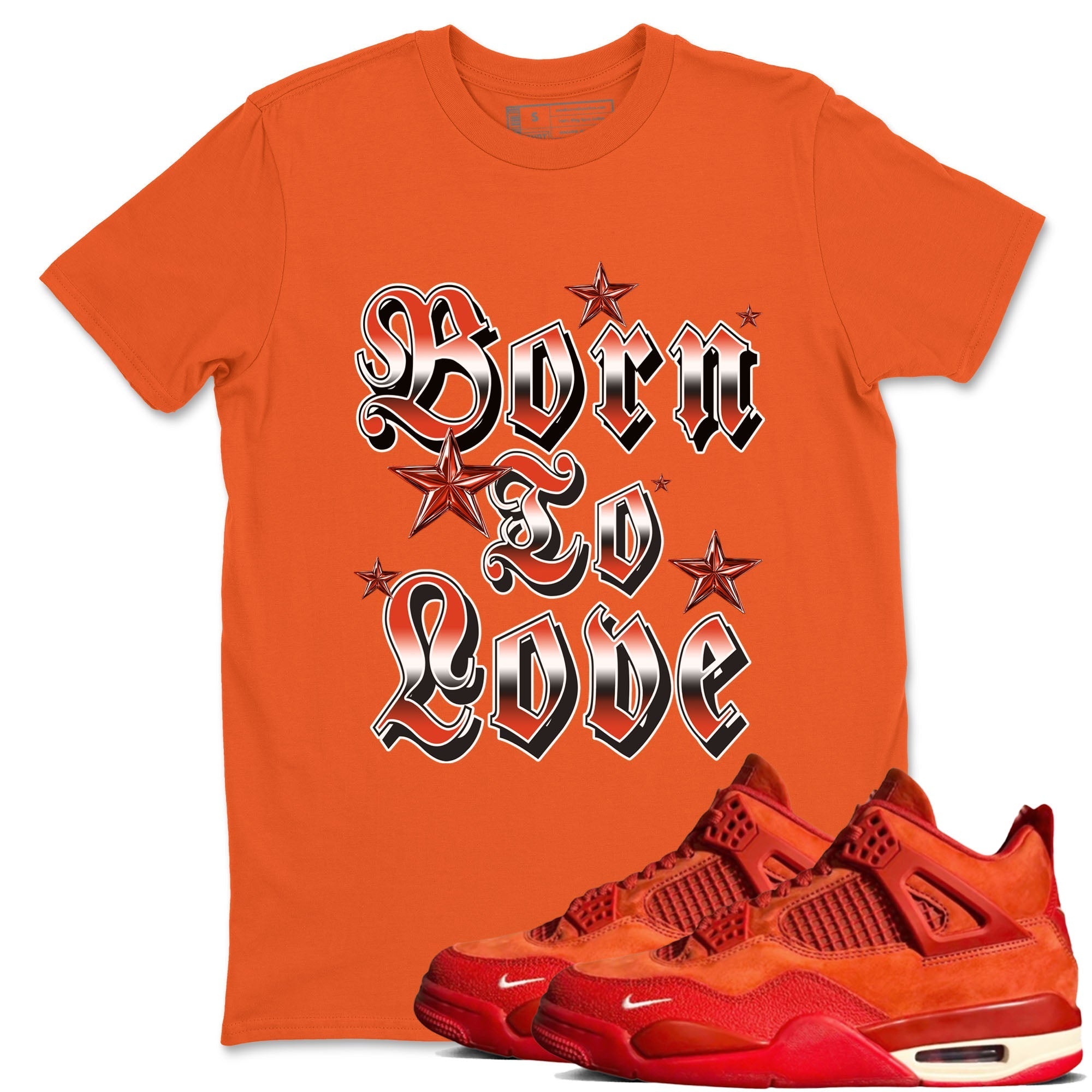 Born To Love snkmatch Tees - Air Jordan 4 Brick By Brick