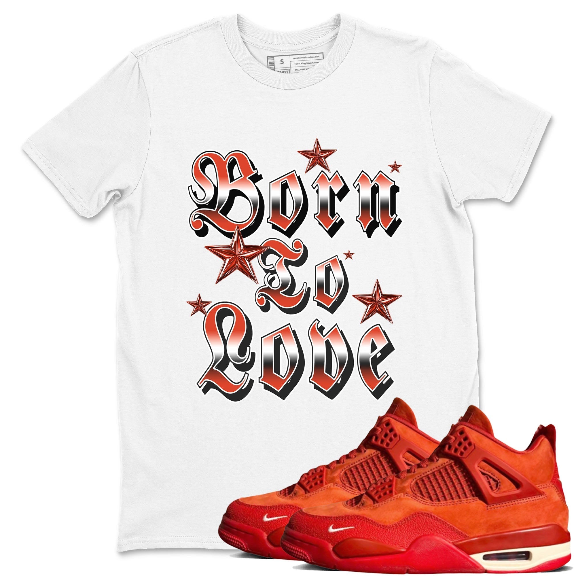 Born To Love snkmatch Tees - Air Jordan 4 Brick By Brick