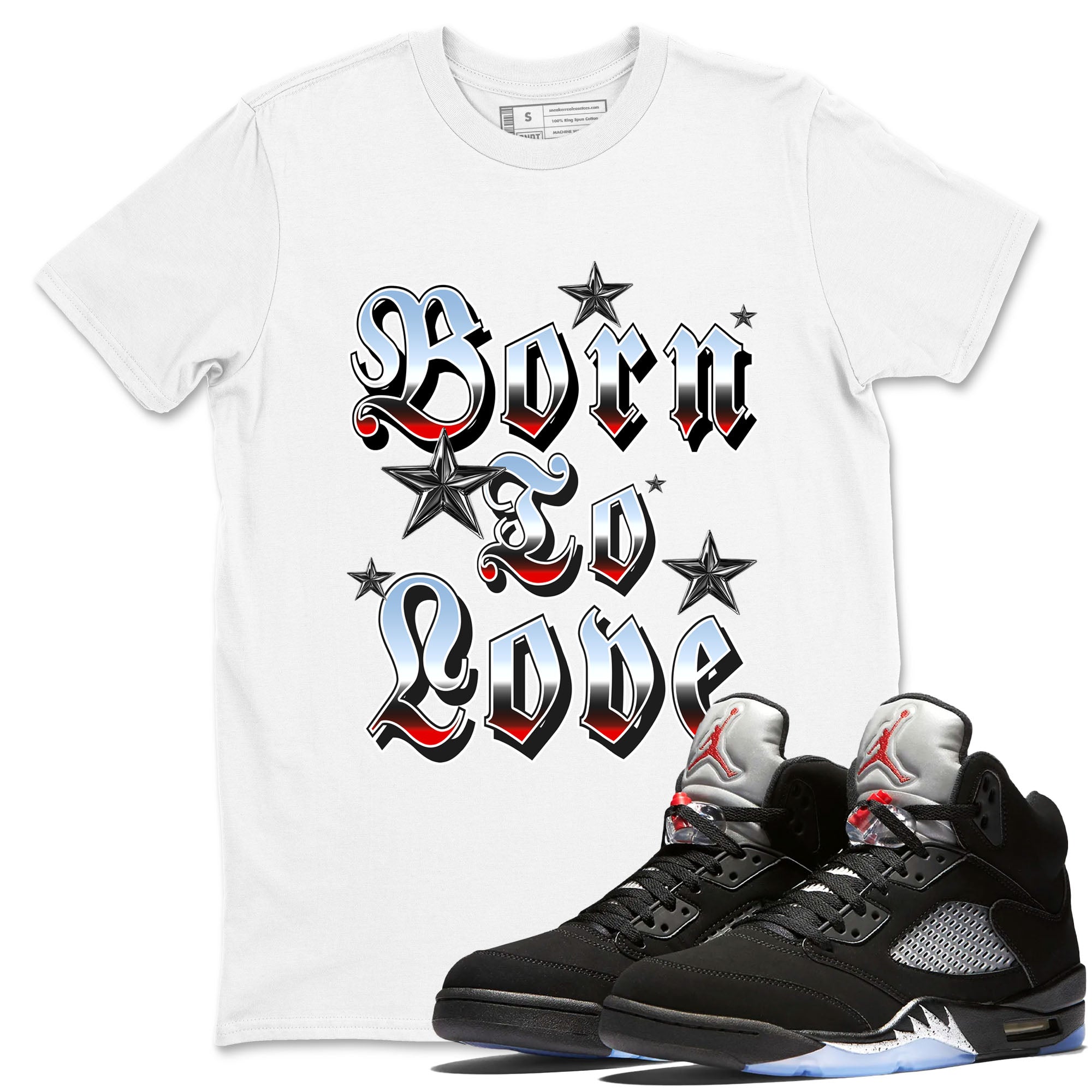 Born To Love snkmatch Tees - Air Jordan 5 Reimagined