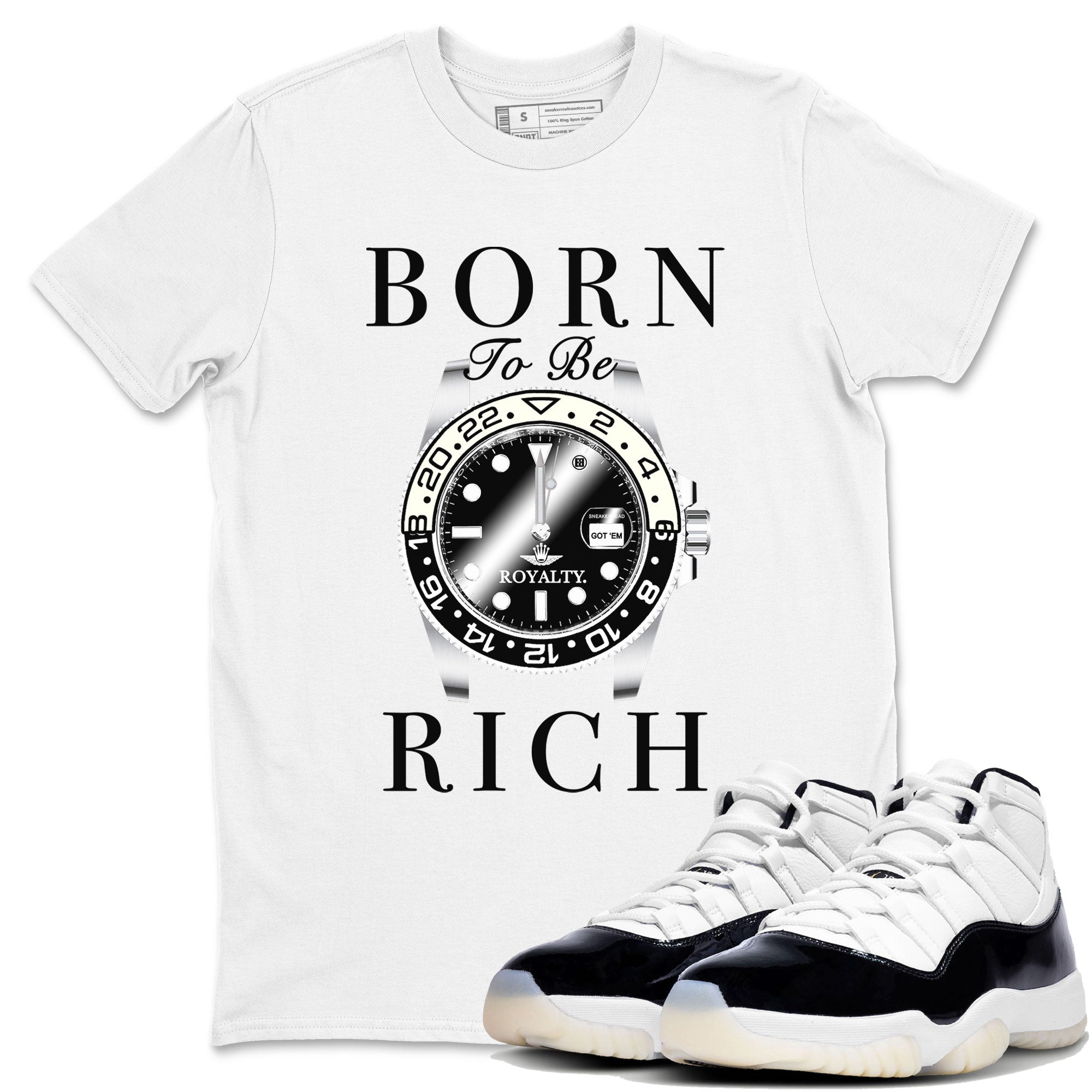 Born To Be Rich snkmatch Tees - Air Jordan 11 Gratitude