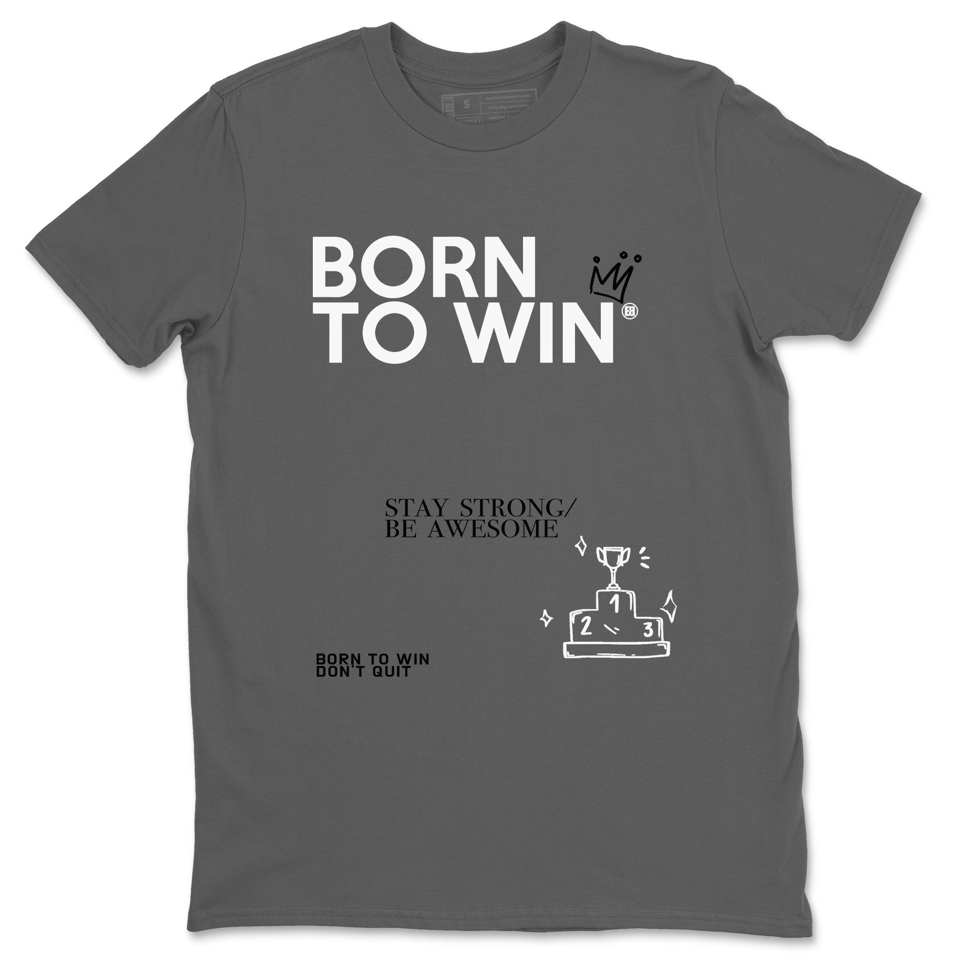 Born To Win snkmatch Tees - Air Jordan 1 Wolf Grey