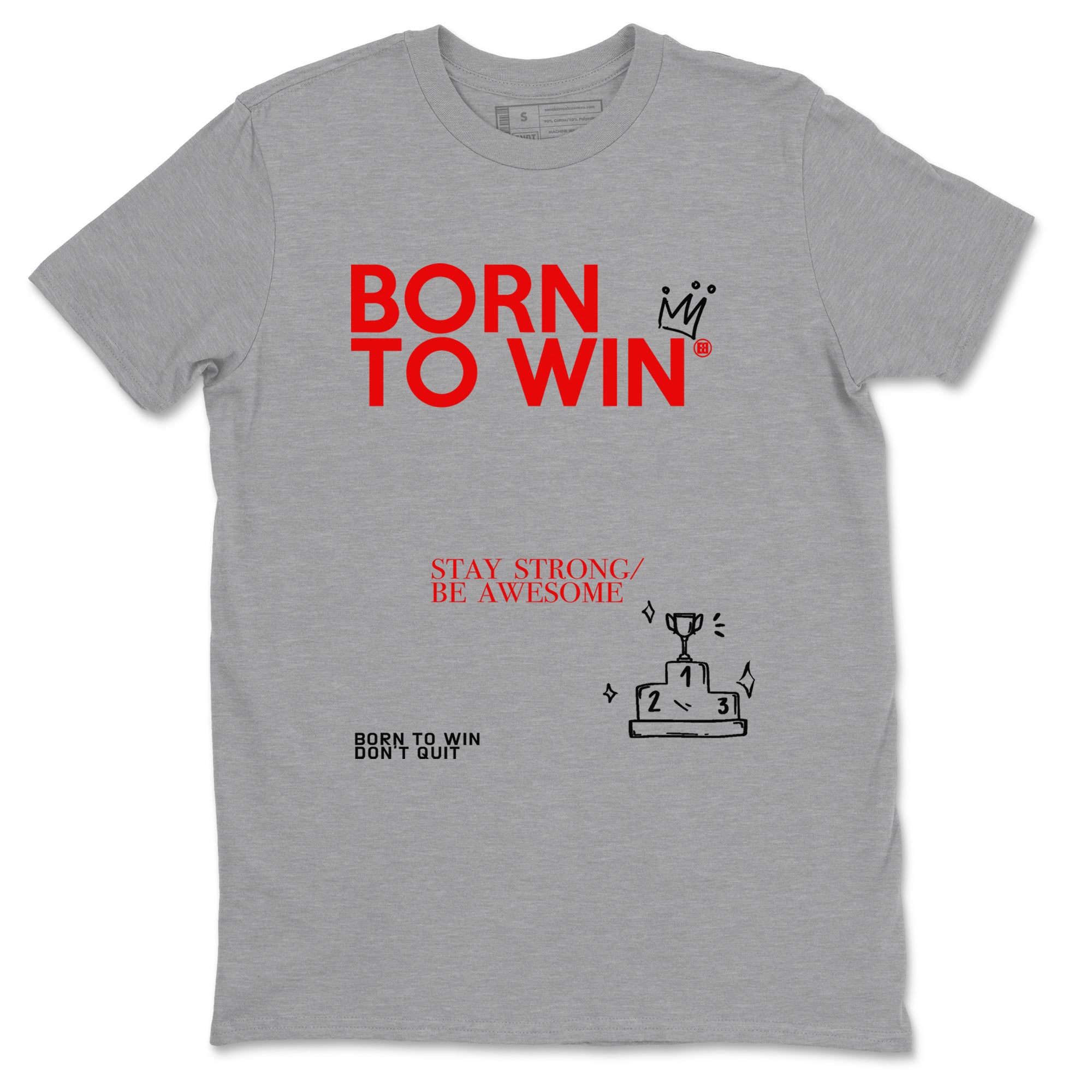 Born To Win snkmatch Tees - Air Jordan 1 Black Toe Reimagined