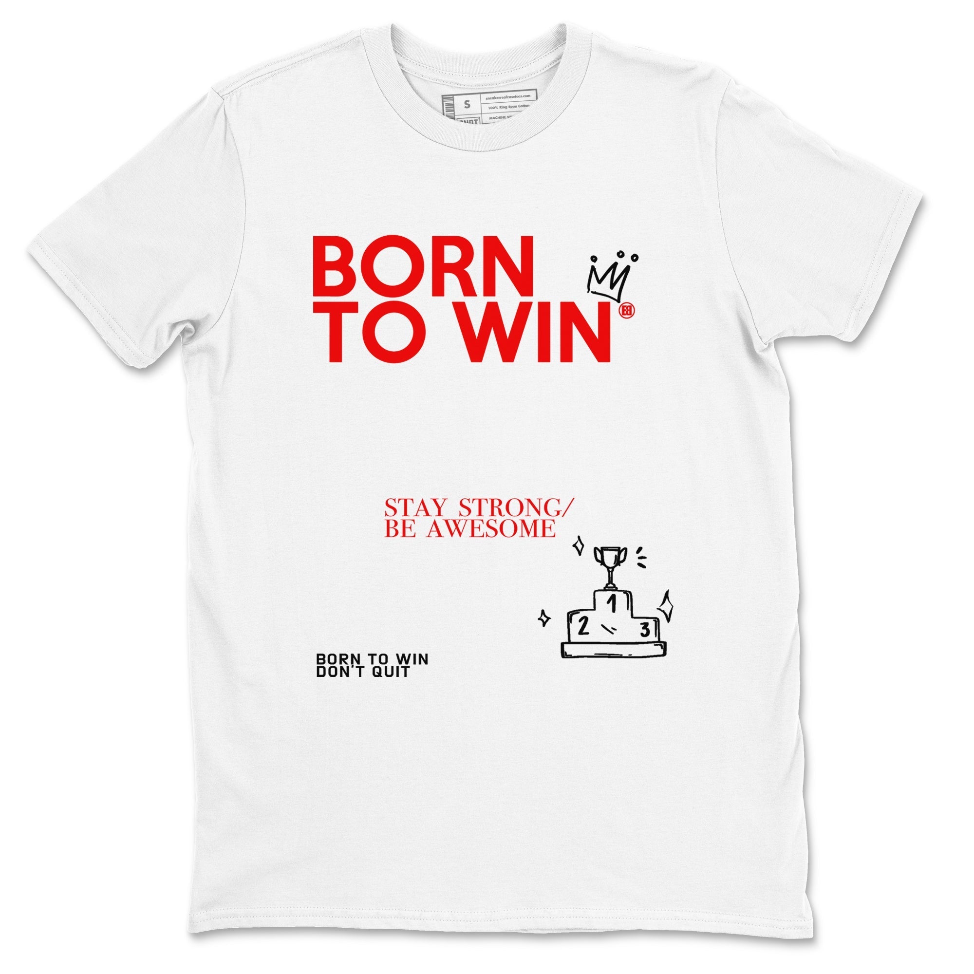 Born To Win snkmatch Tees - Air Jordan 1 Black Toe Reimagined