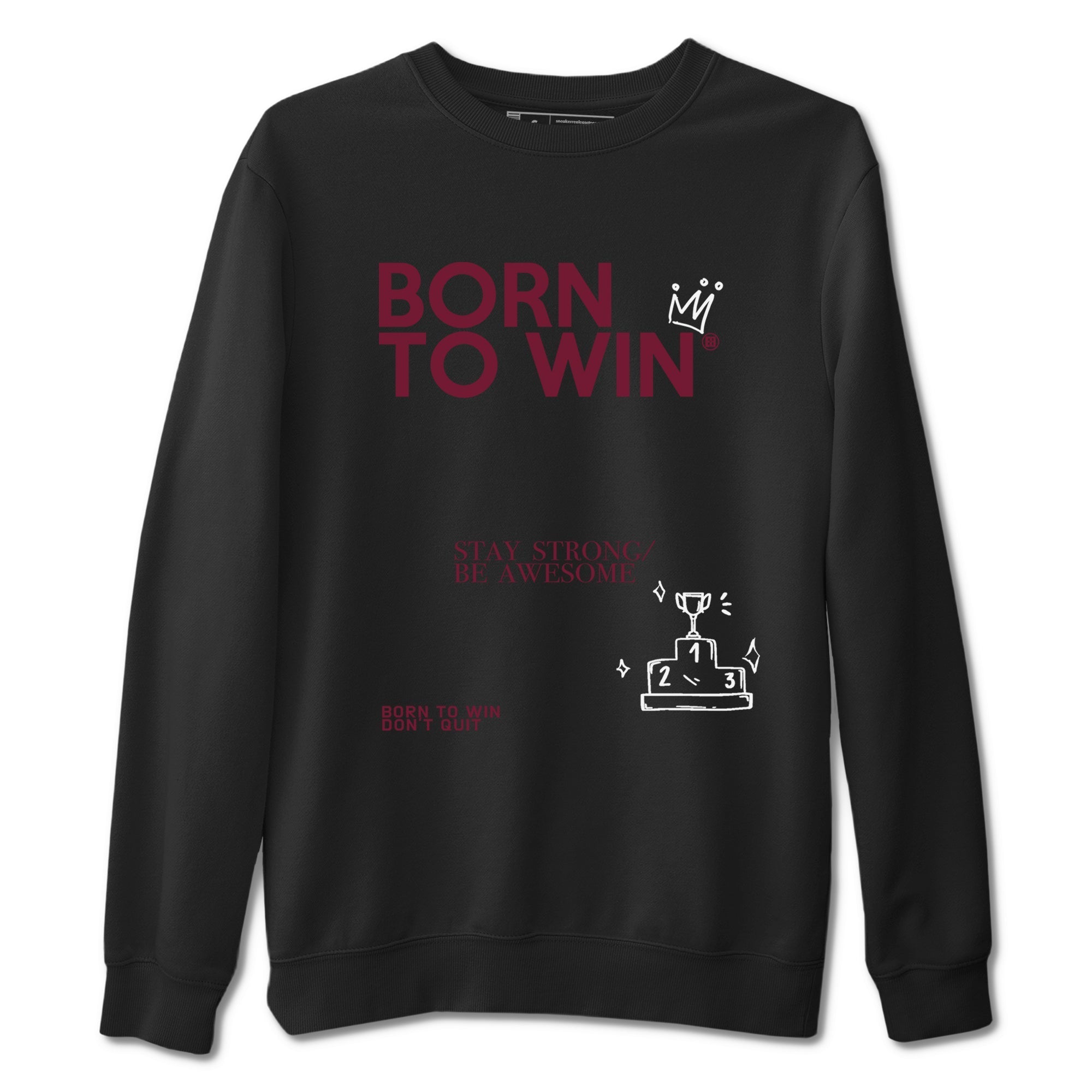 Born To Win snkmatch Tees - Air Jordan 1 Metallic Burgundy