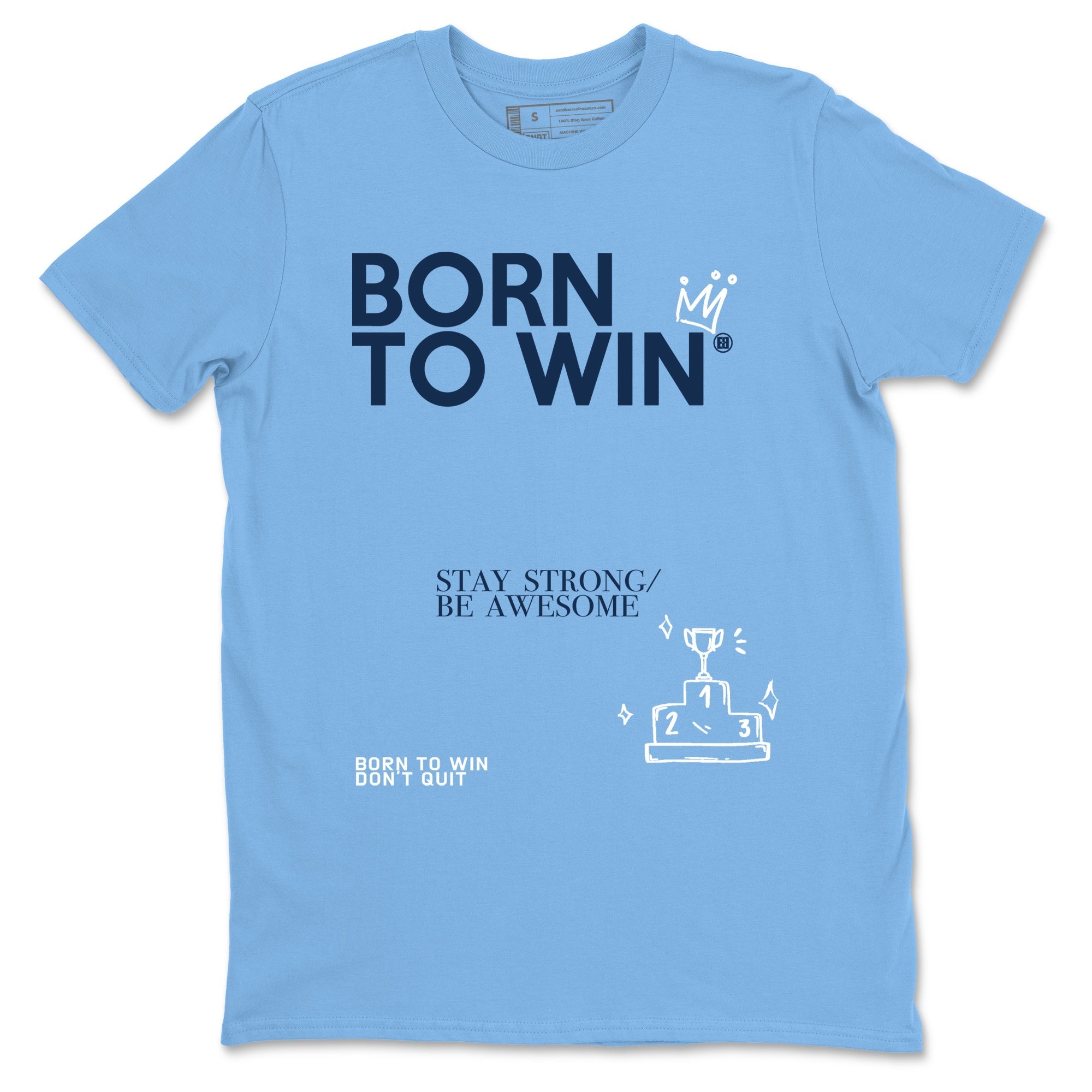 Born To Win snkmatch Tees - Air Jordan 1 Obsidian
