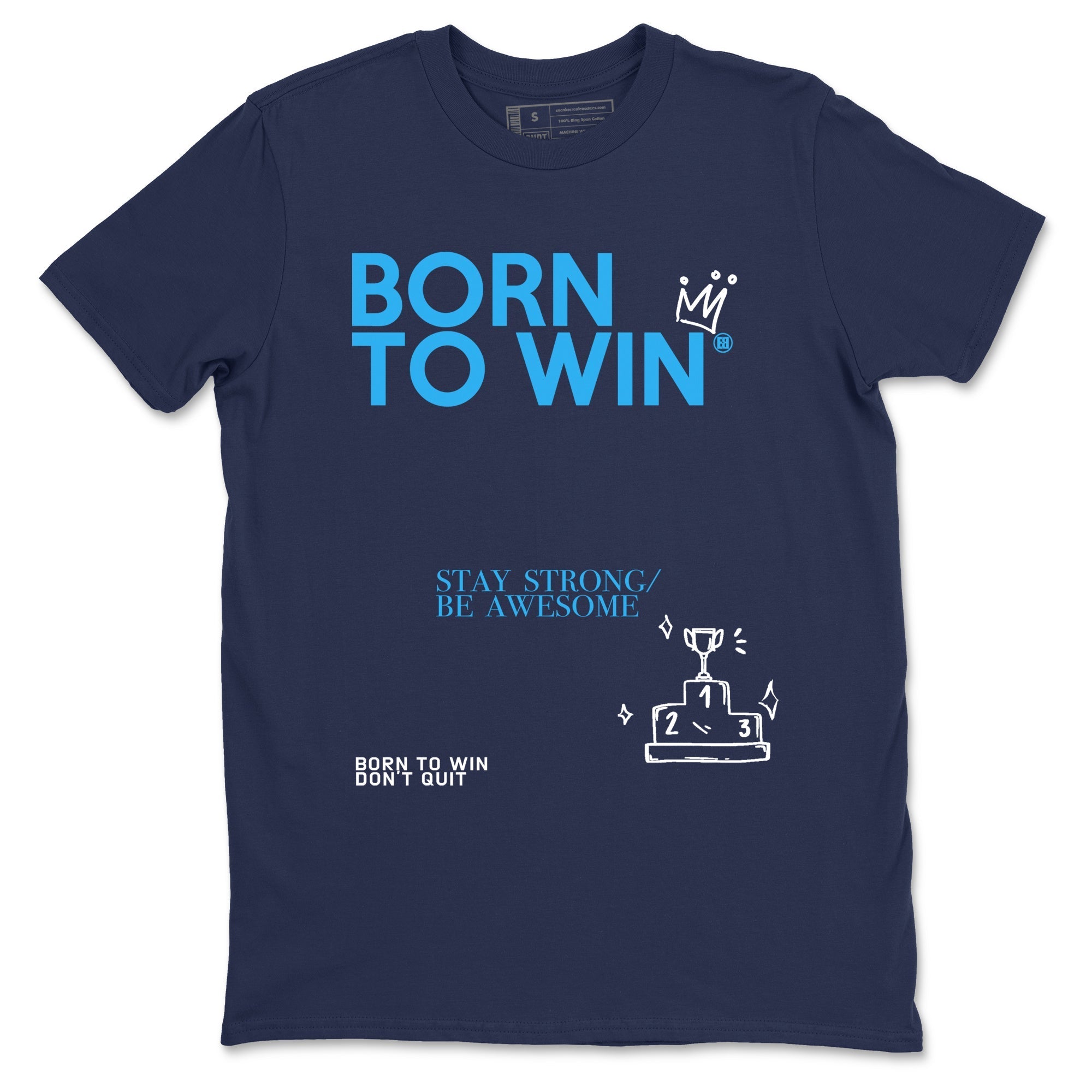 Born To Win snkmatch Tees - Air Jordan 1 Obsidian