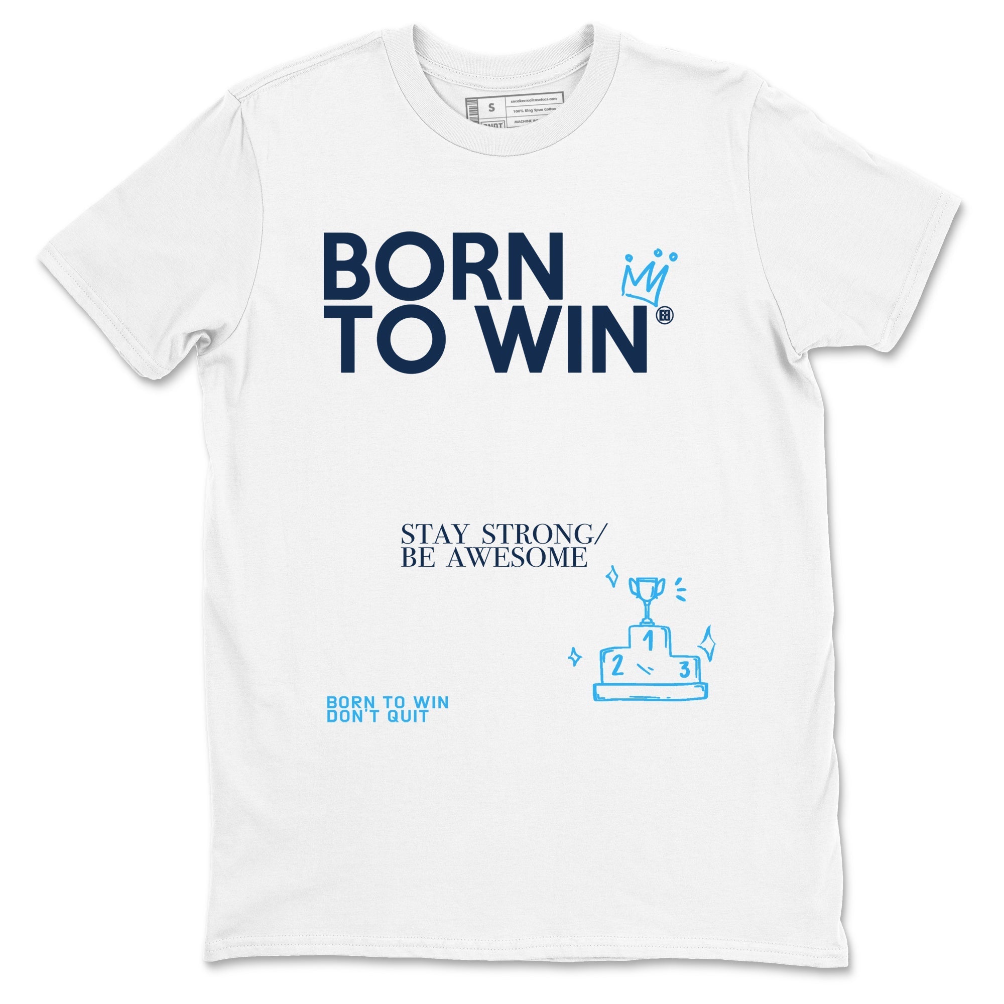 Born To Win snkmatch Tees - Air Jordan 1 Obsidian