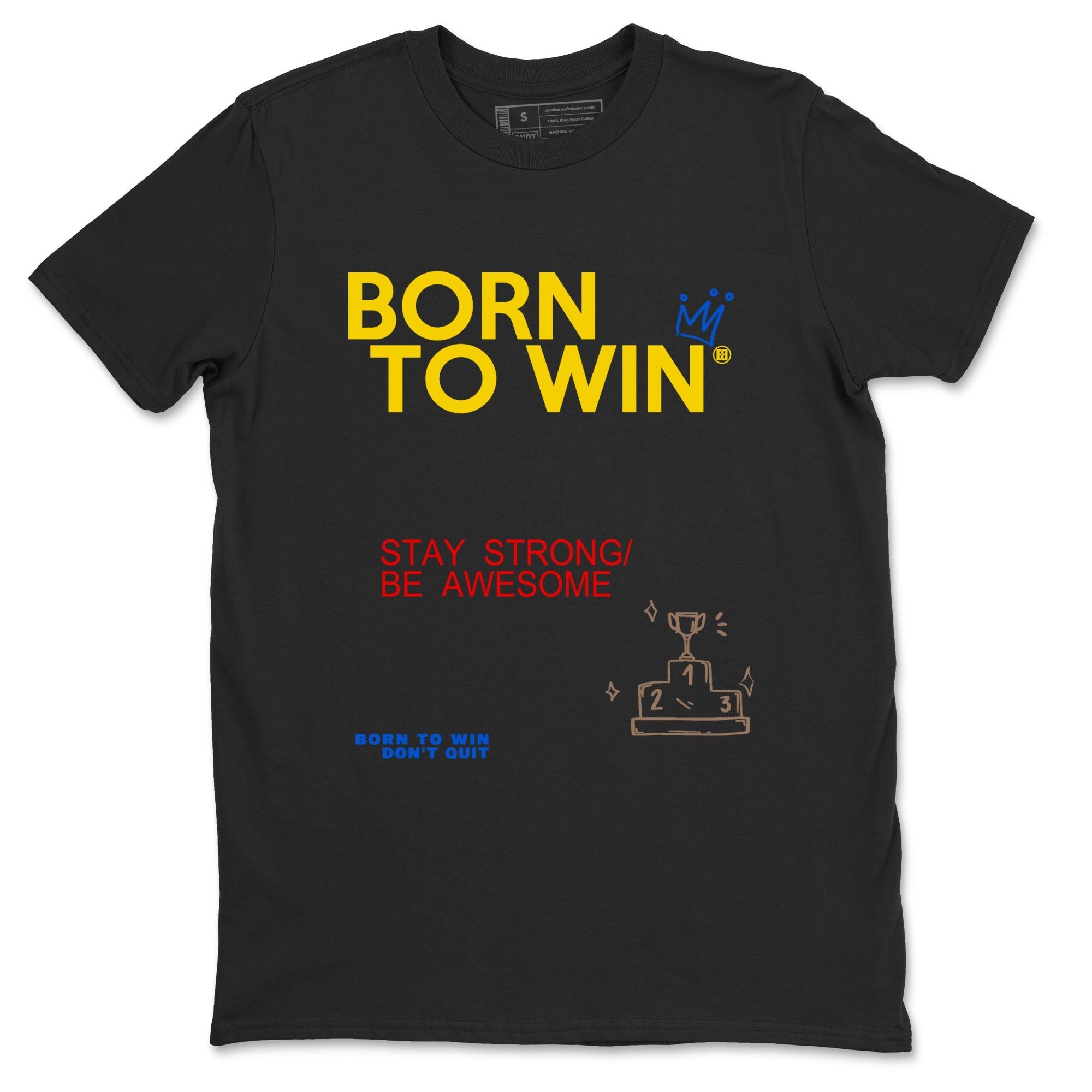 Born To Win snkmatch Tees - Air Jordan 1 Travis Scott Canary