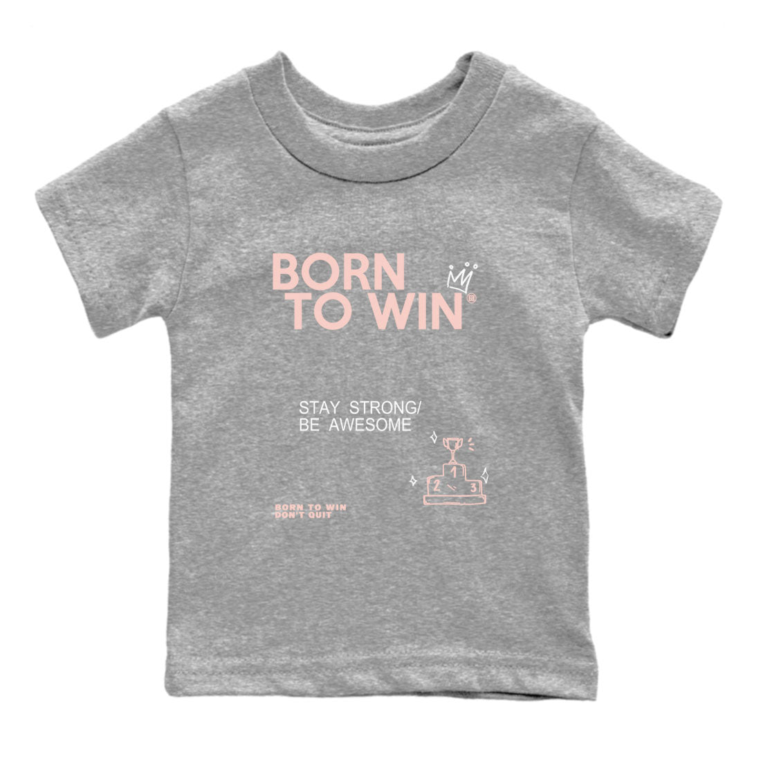 Born To Win snkmatch Tees Kids - Air Jordan 11 Legend Pink