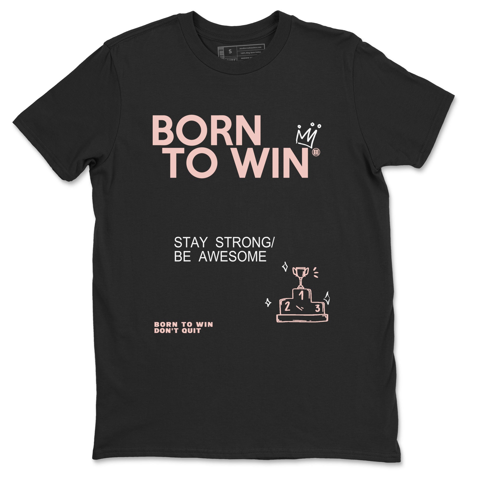 Born To Win snkmatch Tees - Air Jordan 11 Legend Pink