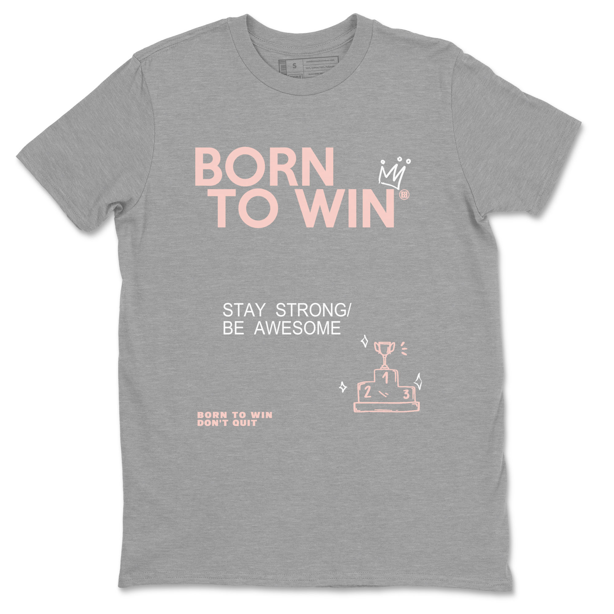 Born To Win snkmatch Tees - Air Jordan 11 Legend Pink