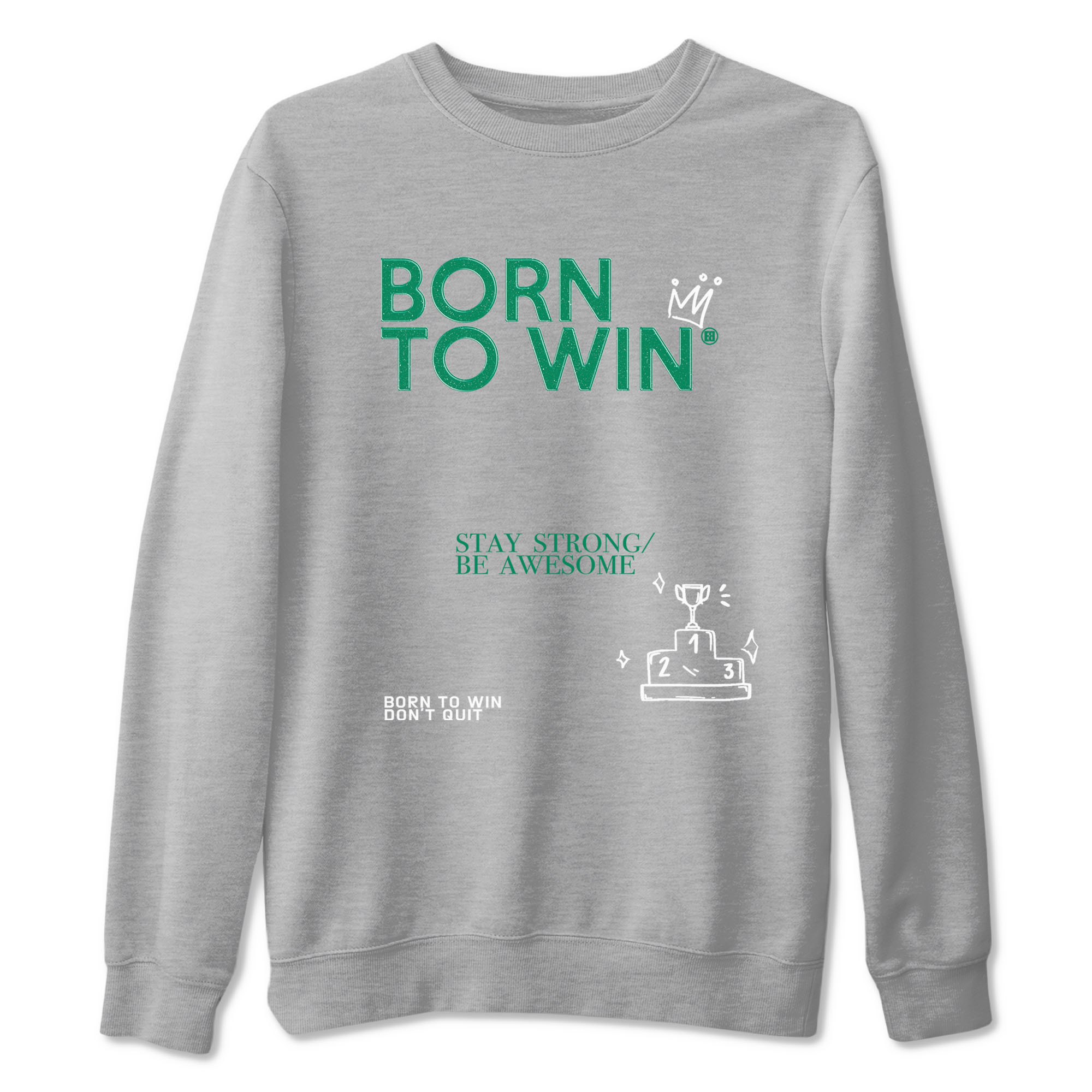 Born To Win snkmatch Tees - Air Jordan 4 Oxidized Green