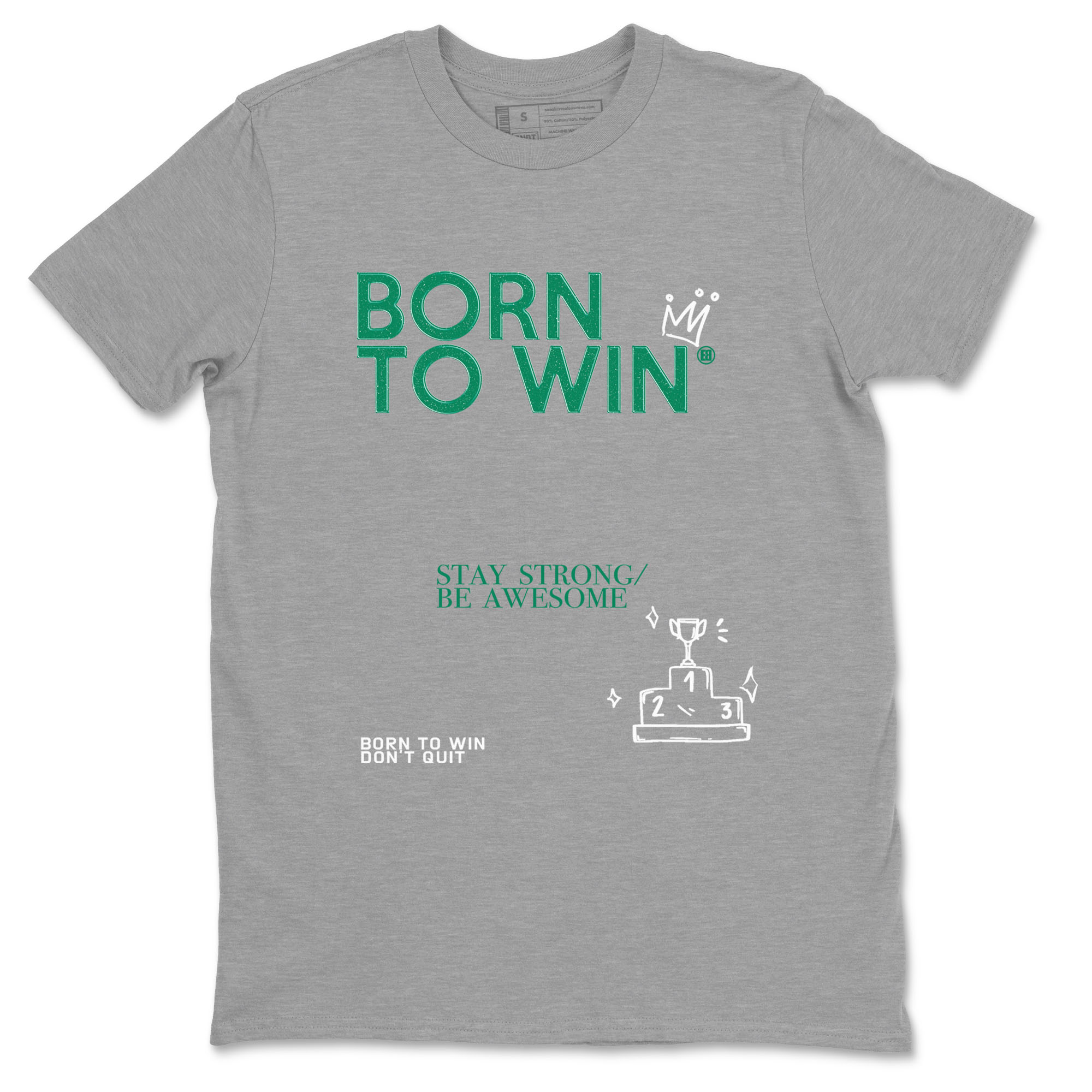 Born To Win snkmatch Tees - Air Jordan 4 Oxidized Green