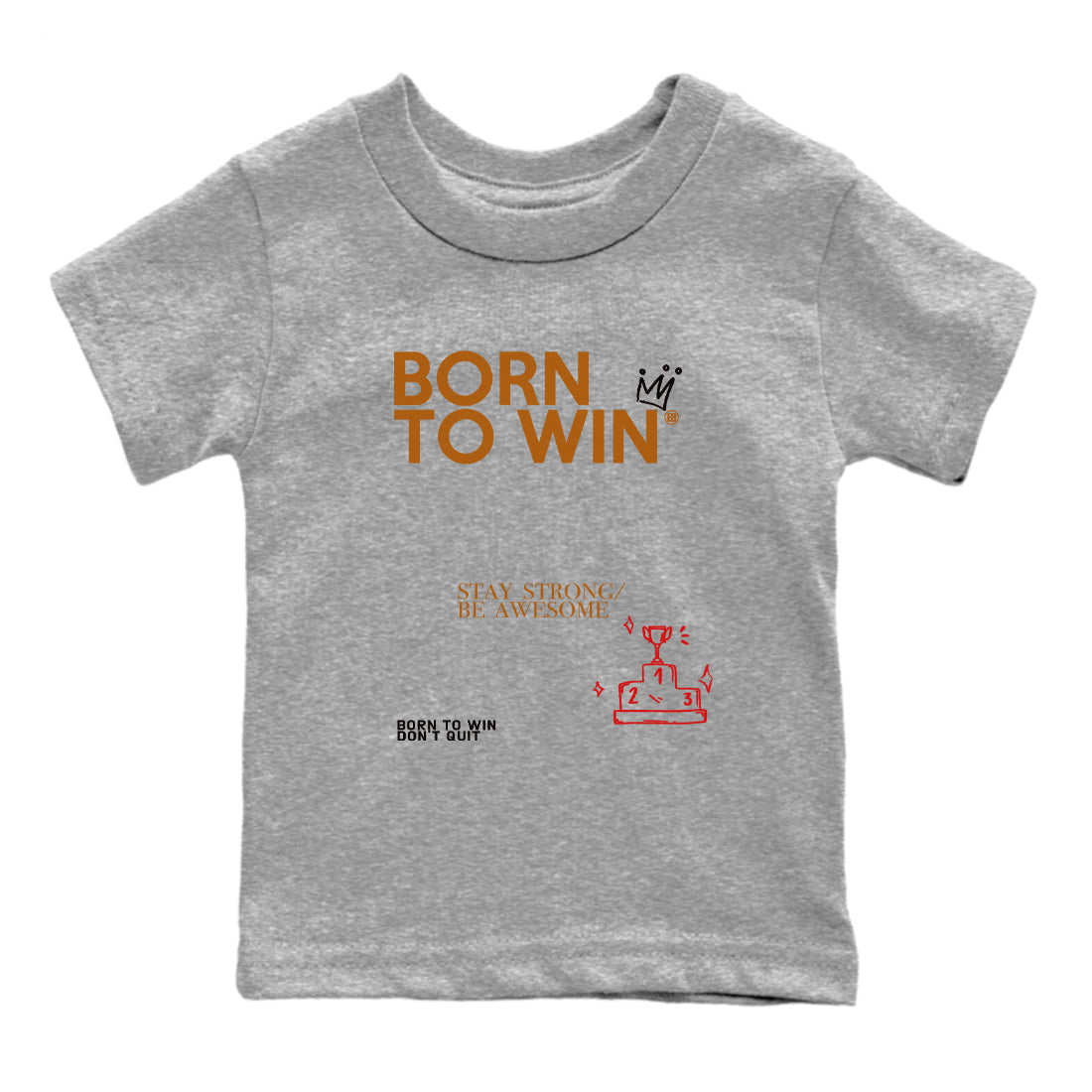 Born To Win snkmatch Tees Kids - Air Jordan 5 Archaeo Brown