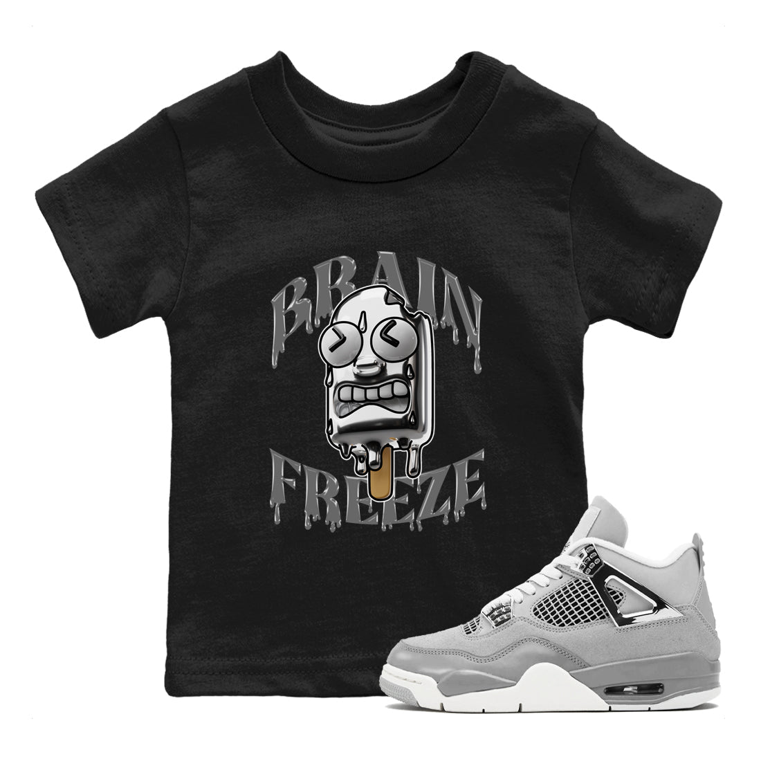 Brain Freeze snkmatch Tee Kids - Air Jordan 4 Frozen Moments
