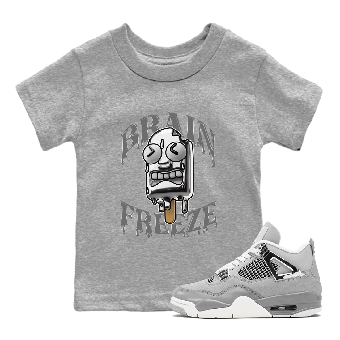 Brain Freeze snkmatch Tee Kids - Air Jordan 4 Frozen Moments