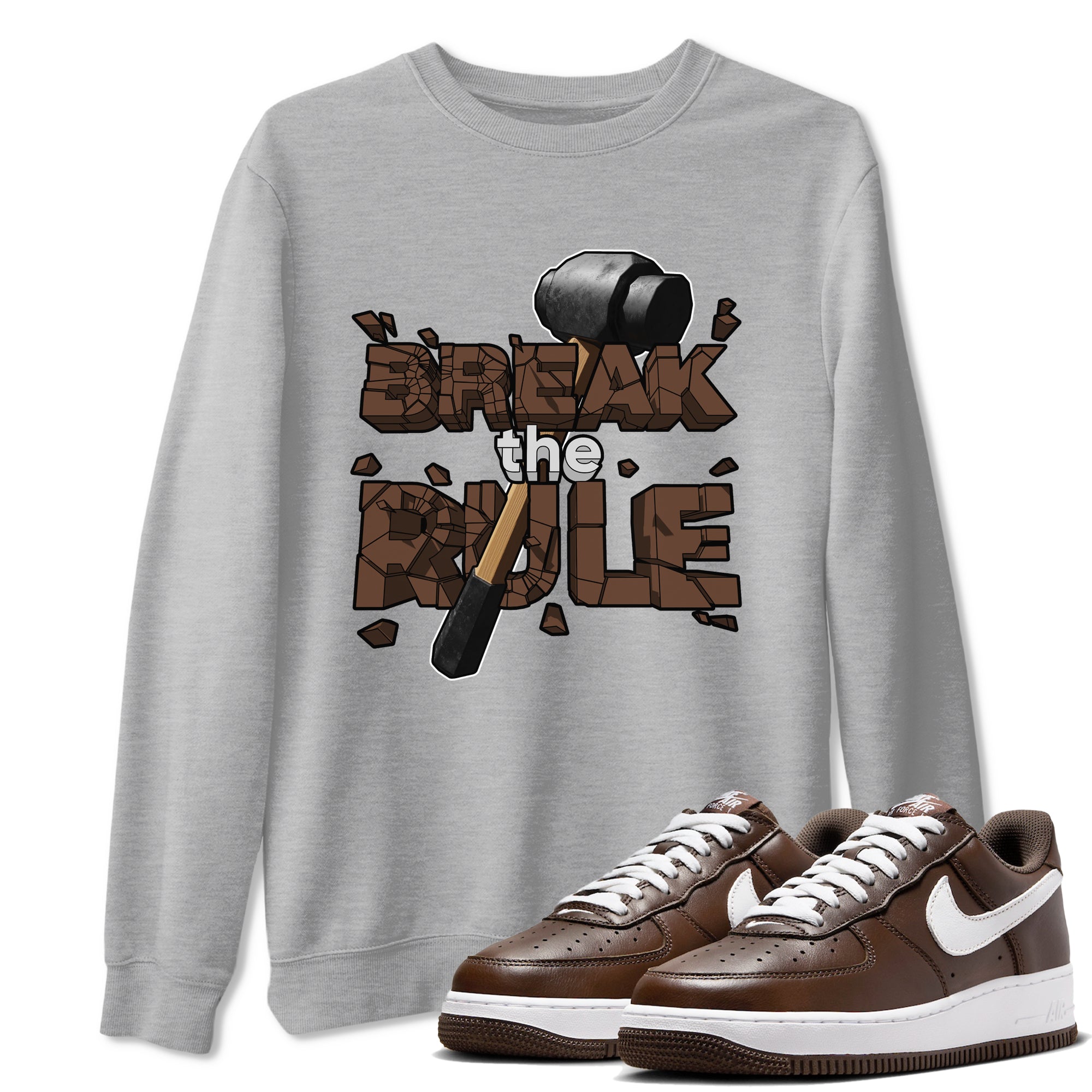 Break The Rule snkmatch Tee - Air Force 1 Chocolate