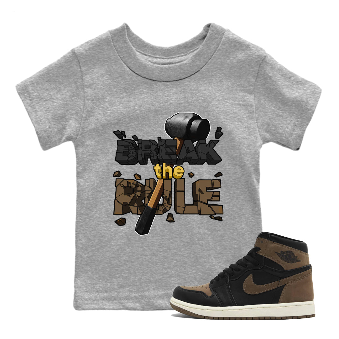 Break The Rule snkmatch Tee Kids - Air Jordan 1 Palomino