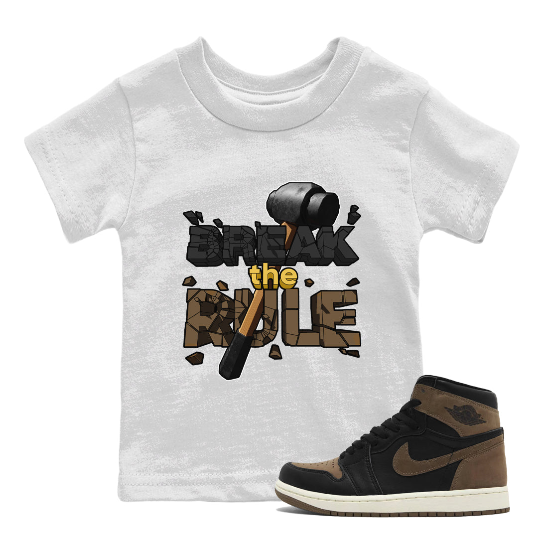 Break The Rule snkmatch Tee Kids - Air Jordan 1 Palomino