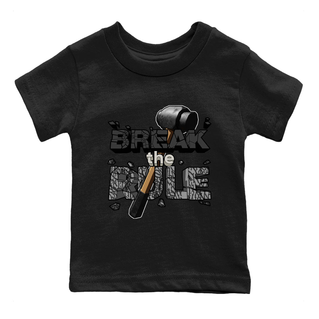 Break The Rule snkmatch Tee Kids - Air Jordan 3 Off Noir