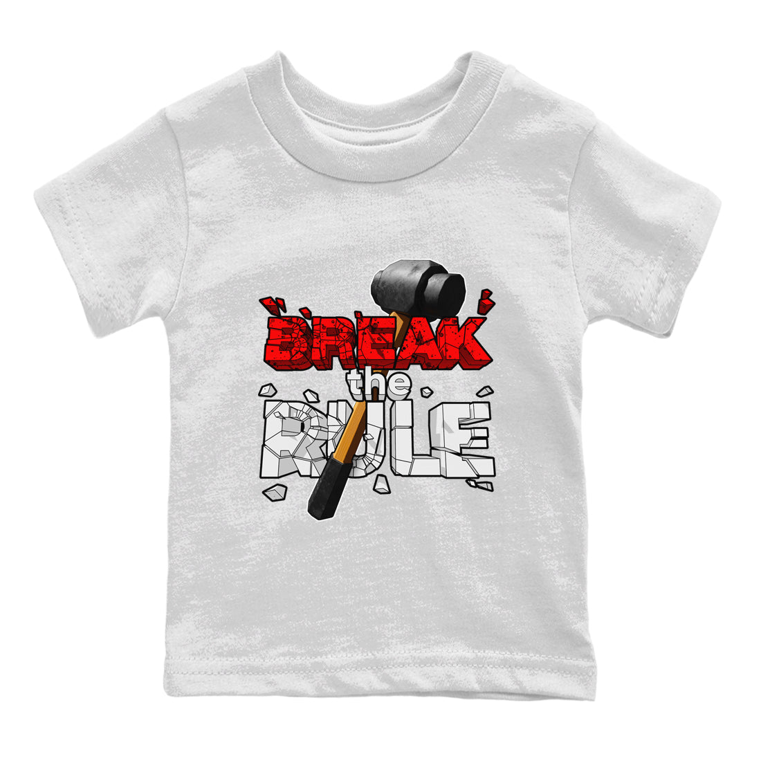 Break The Rule snkmatch Tee Kids - Air Jordan 4 Red Cement