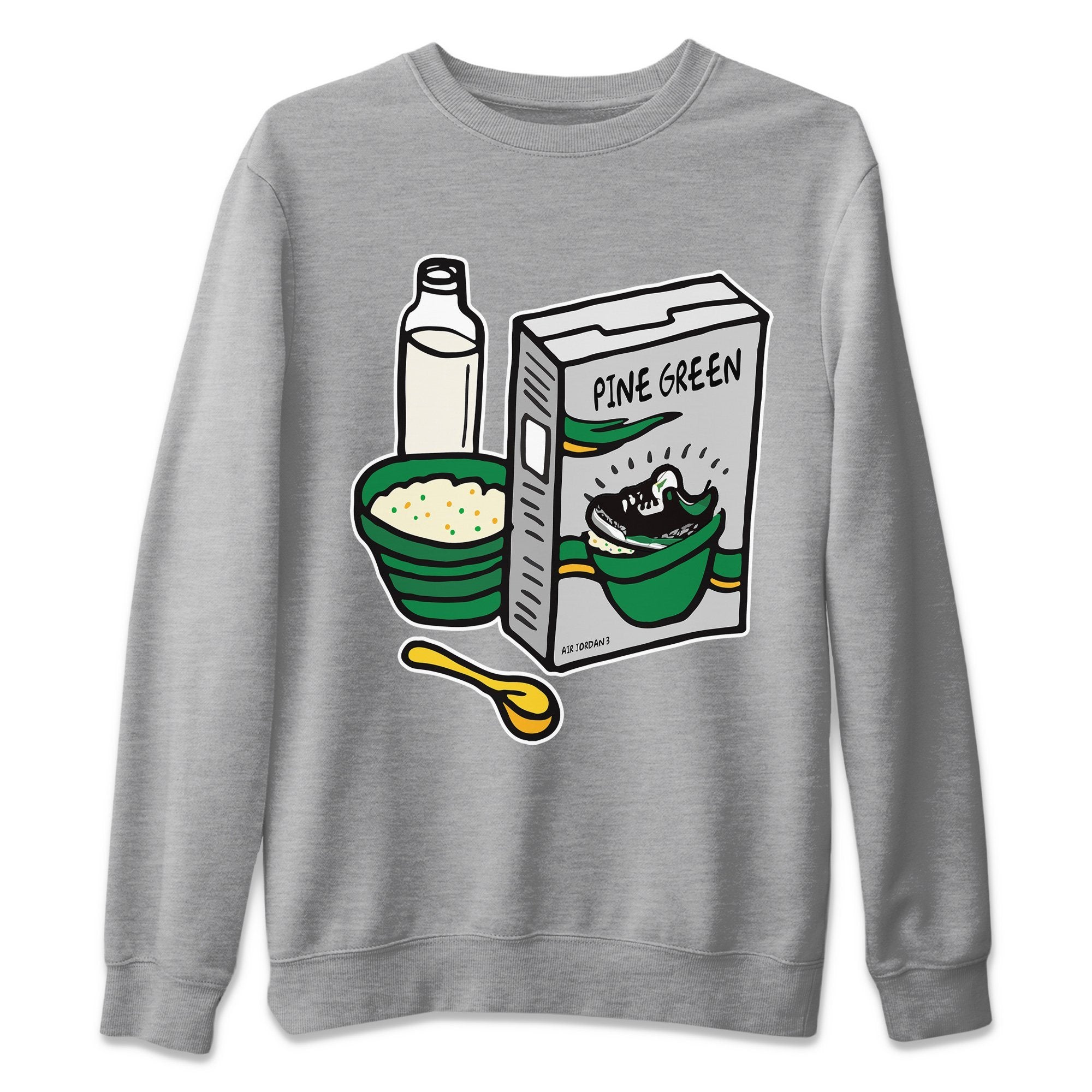 Breakfast Cereal Unisex Tops - Air Jordan 3 Pine Green