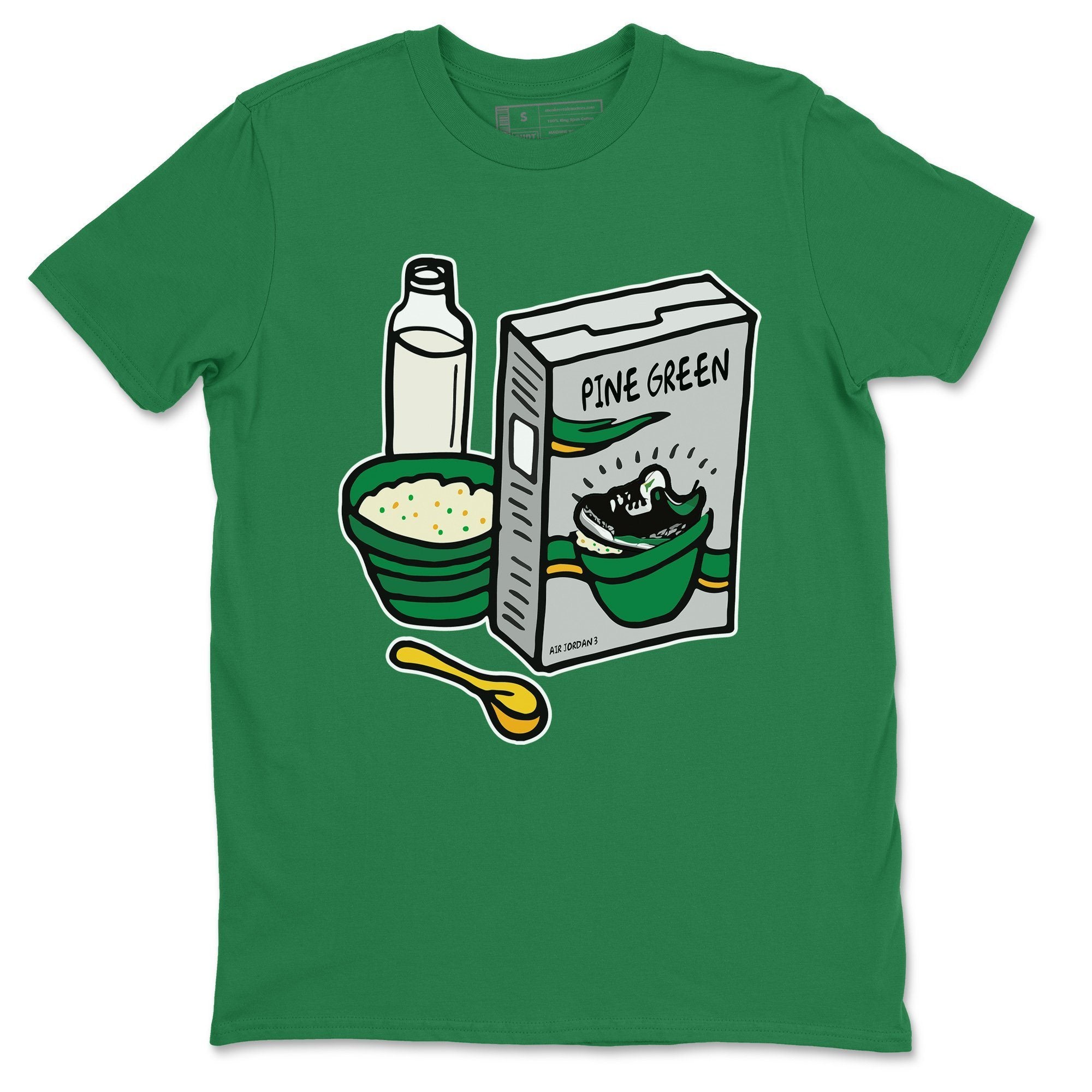 Breakfast Cereal Unisex Tops - Air Jordan 3 Pine Green