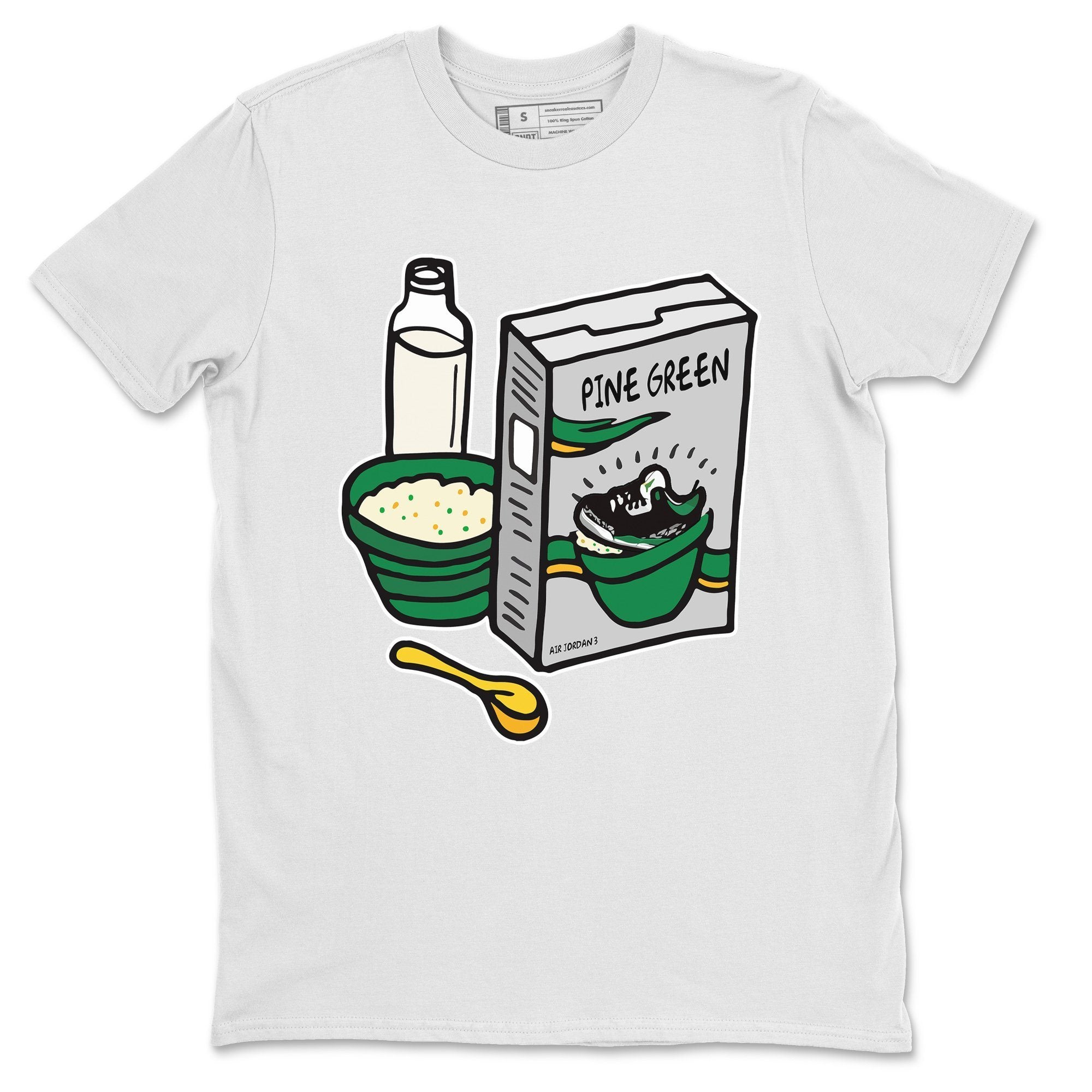 Breakfast Cereal Unisex Tops - Air Jordan 3 Pine Green