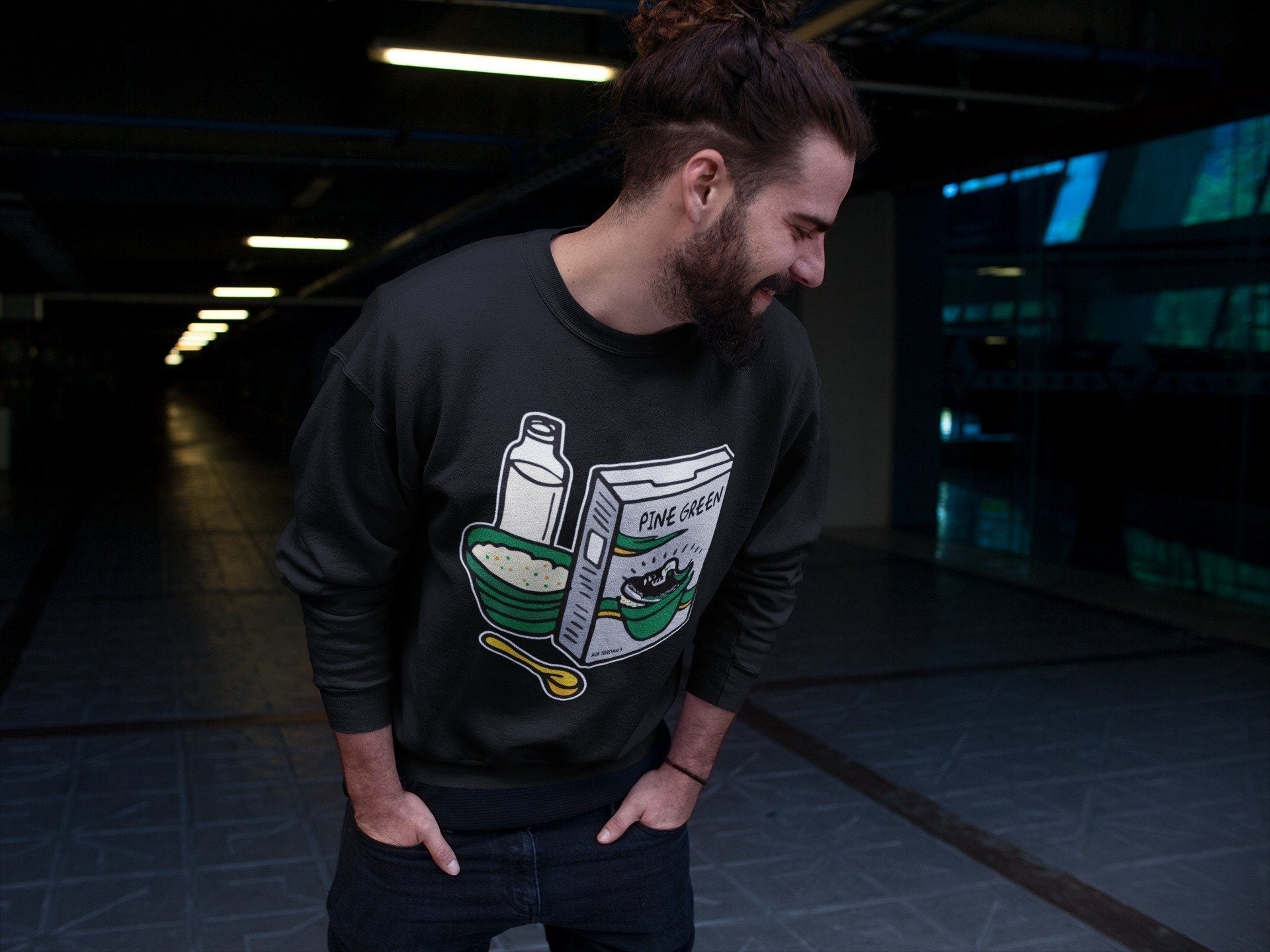 Breakfast Cereal Unisex Tops - Air Jordan 3 Pine Green