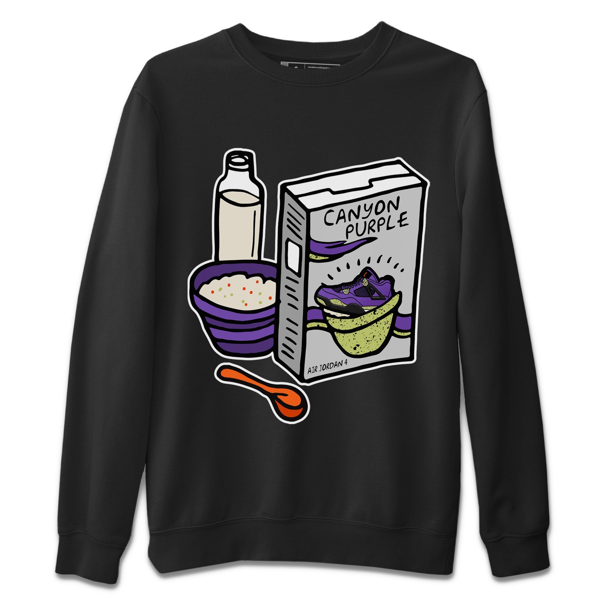 Breakfast Cereal Unisex Tops - Air Jordan 4 Canyon Purple