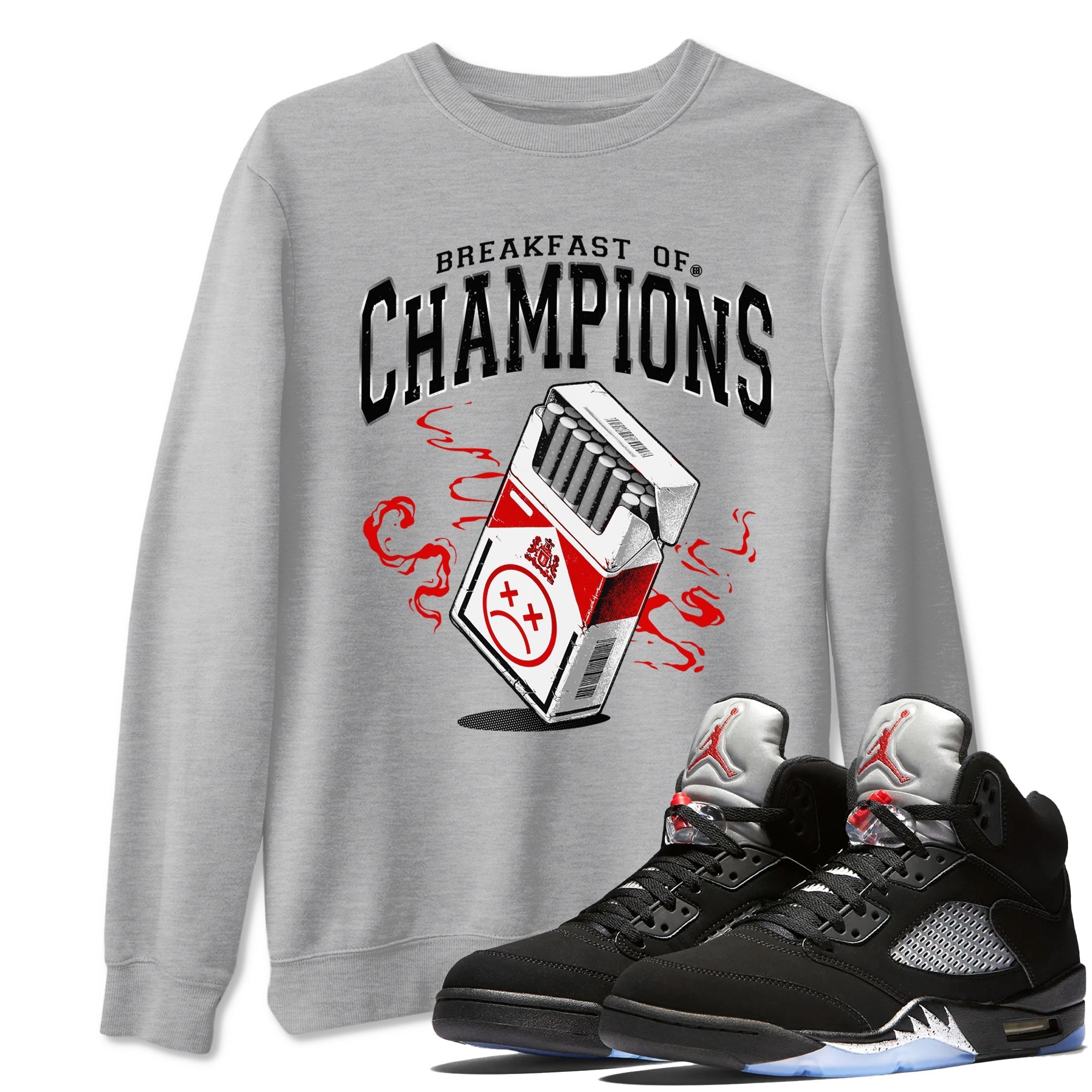 Breakfast Of Champions snkmatch Tees - Air Jordan 5 Reimagined