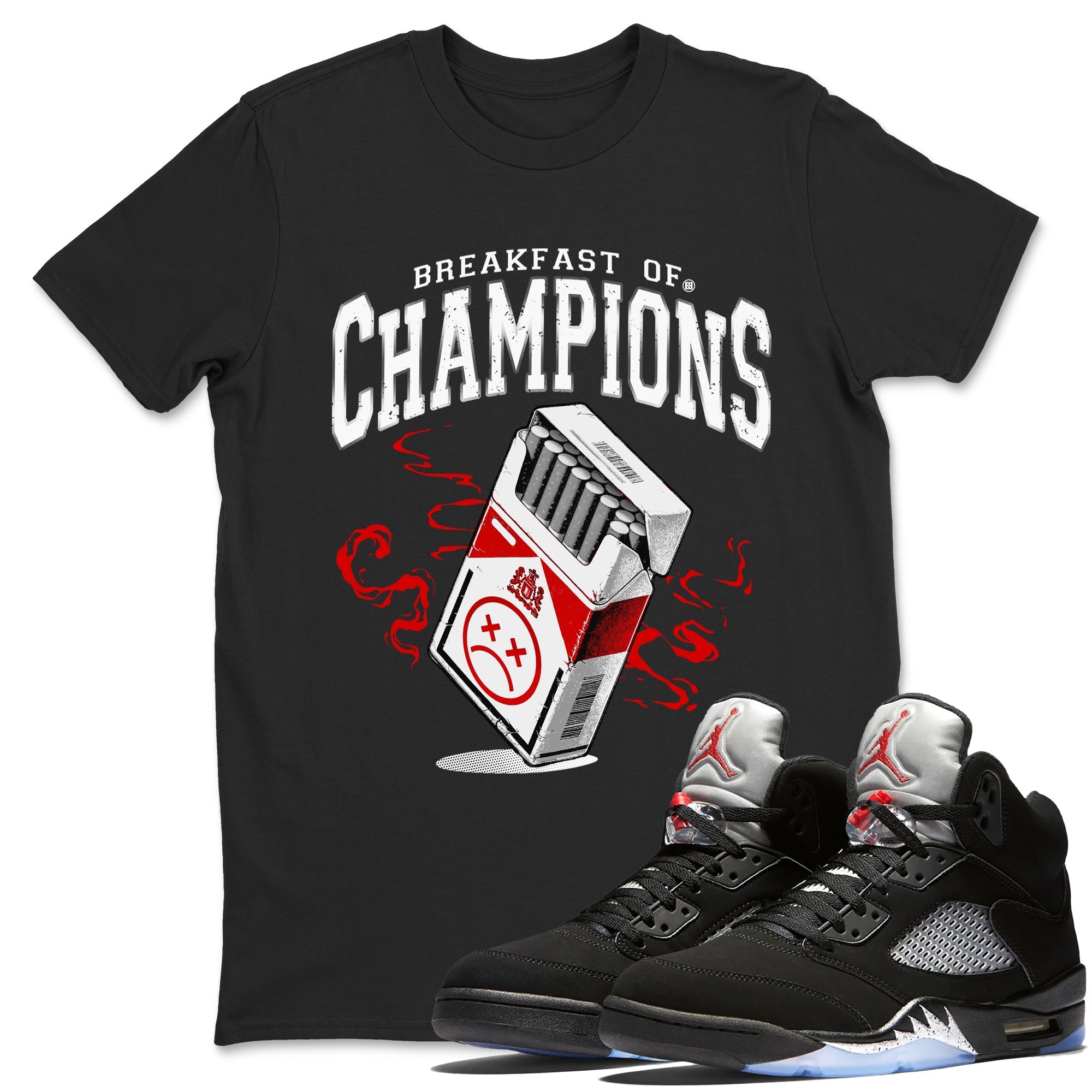 Breakfast Of Champions snkmatch Tees - Air Jordan 5 Reimagined