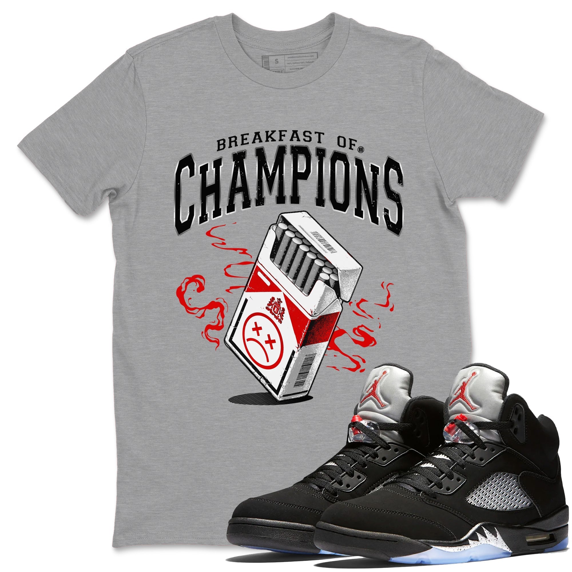 Breakfast Of Champions snkmatch Tees - Air Jordan 5 Reimagined