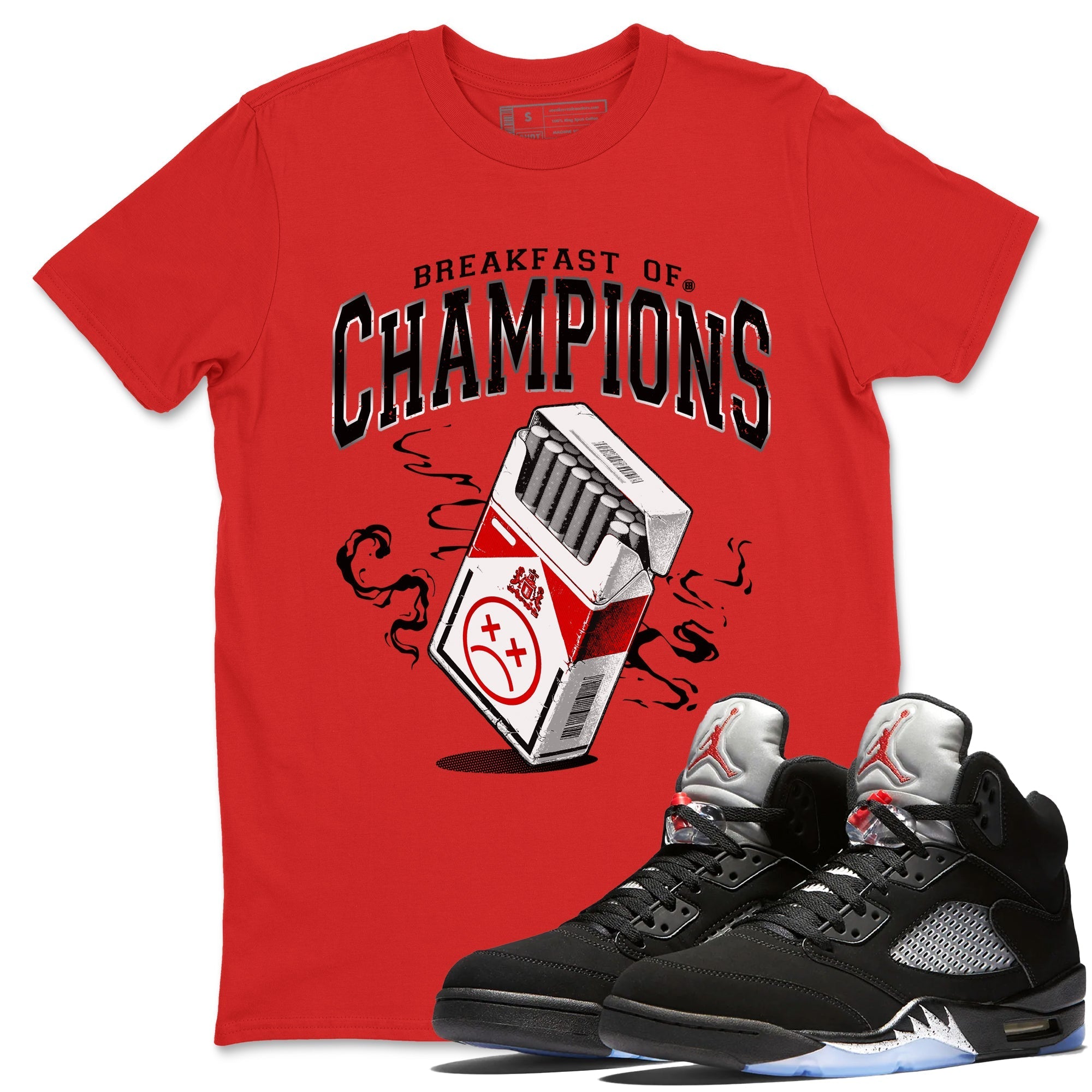 Breakfast Of Champions snkmatch Tees - Air Jordan 5 Reimagined