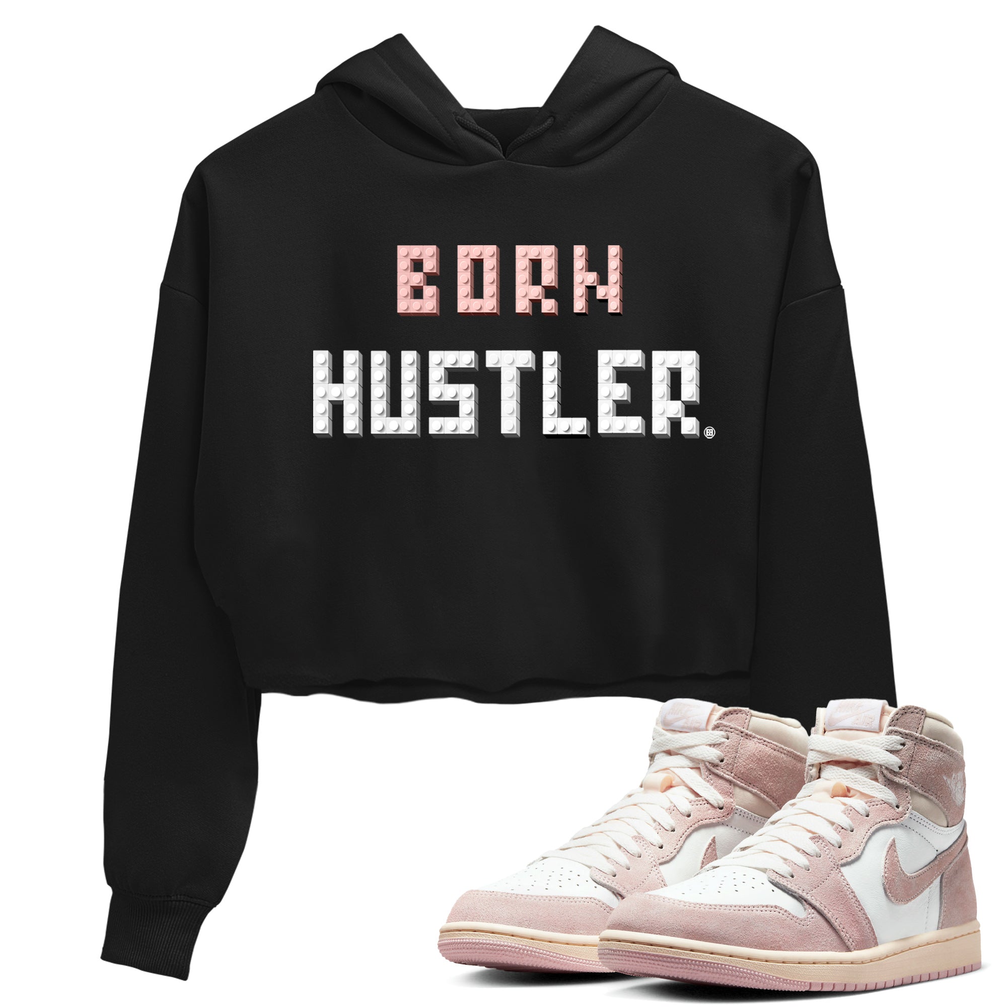 Brick Born Hustler Women's Tops - Air Jordan 1 Washed Pink