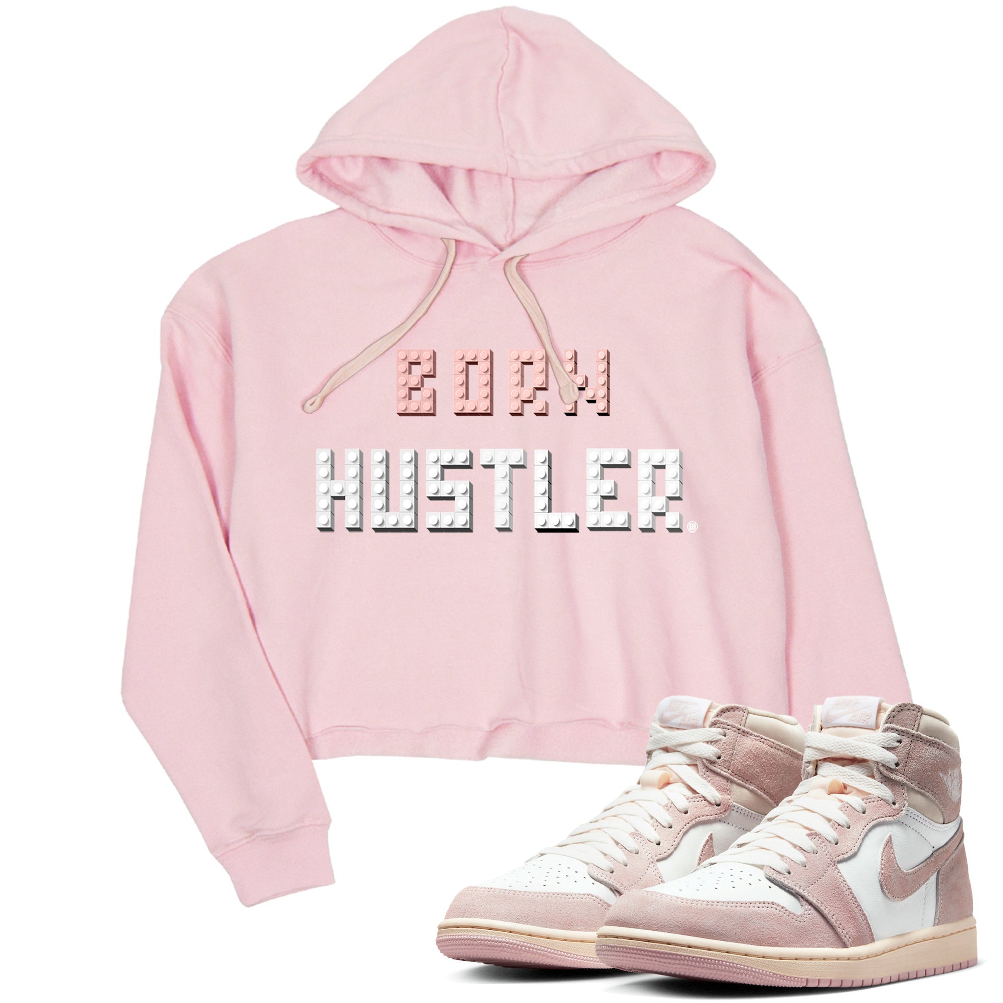 Brick Born Hustler Women's Tops - Air Jordan 1 Washed Pink