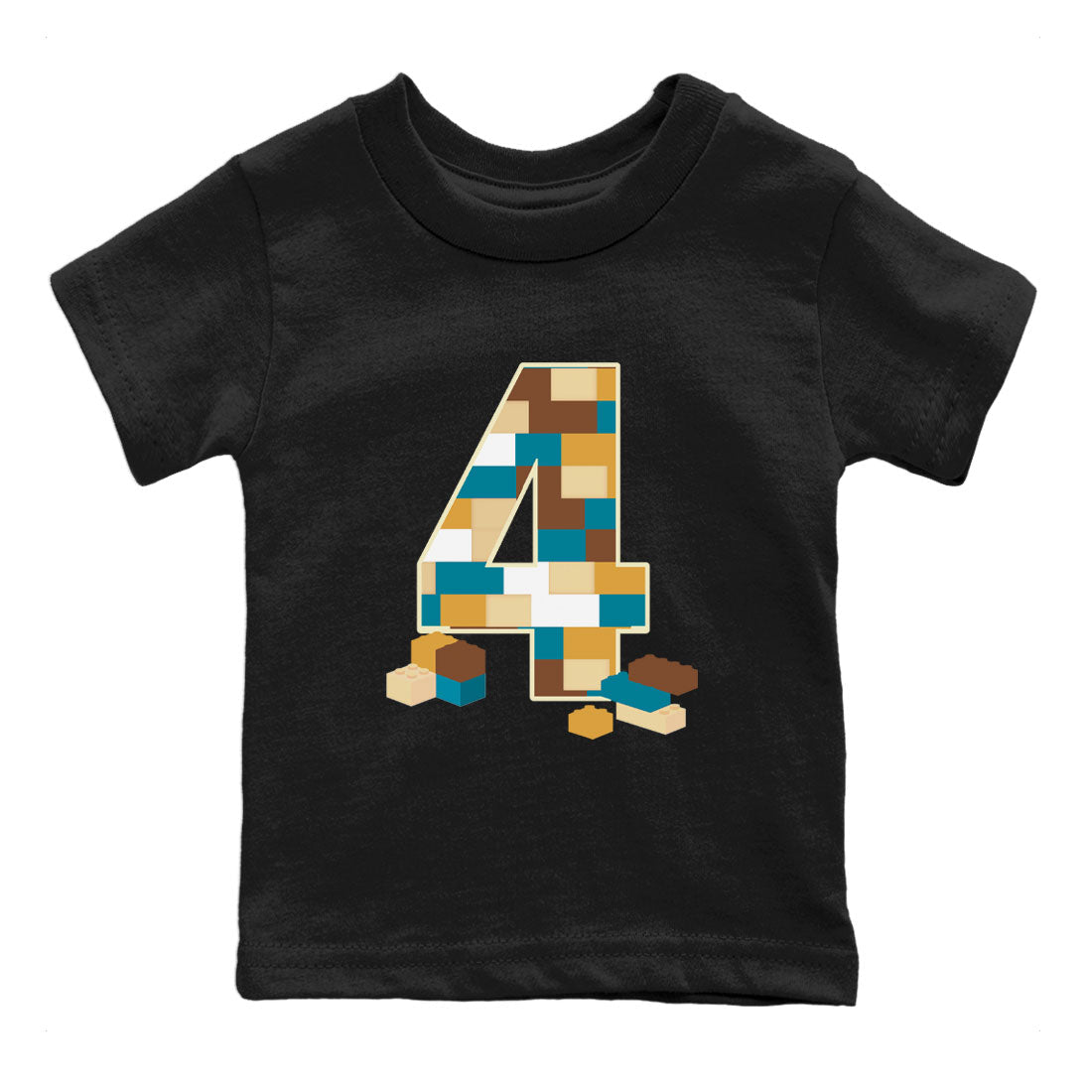 Brick Number Four Kids Tops - Air Jordan 4 Cacao Wow