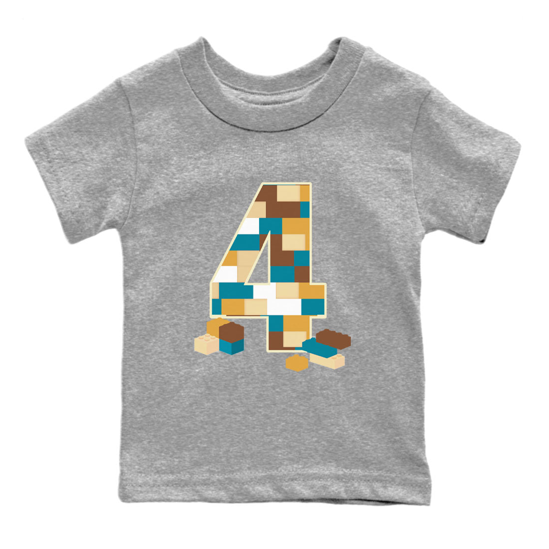 Brick Number Four Kids Tops - Air Jordan 4 Cacao Wow
