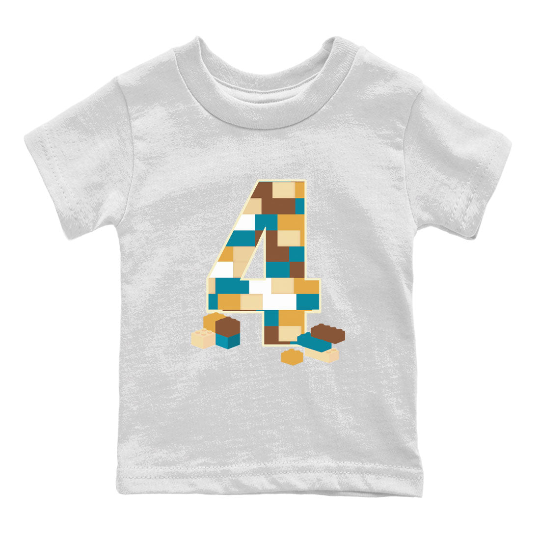 Brick Number Four Kids Tops - Air Jordan 4 Cacao Wow