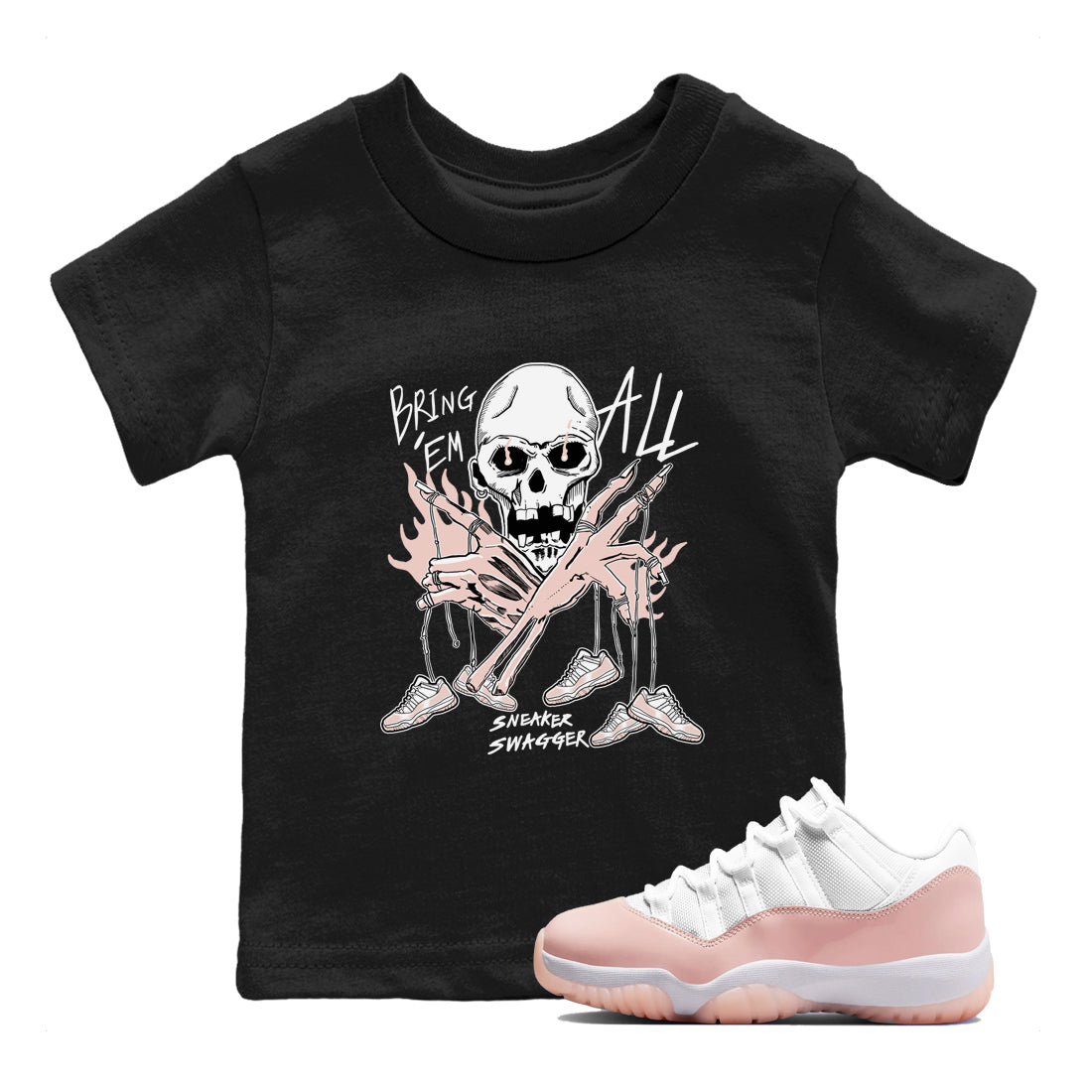 Bring 'Em All snkmatch Tees Kids - Air Jordan 11 Legend Pink