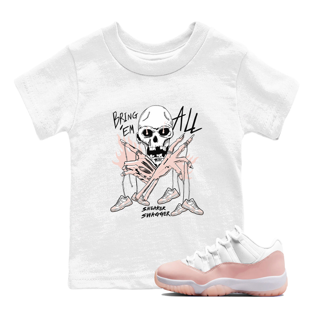 Bring 'Em All snkmatch Tees Kids - Air Jordan 11 Legend Pink