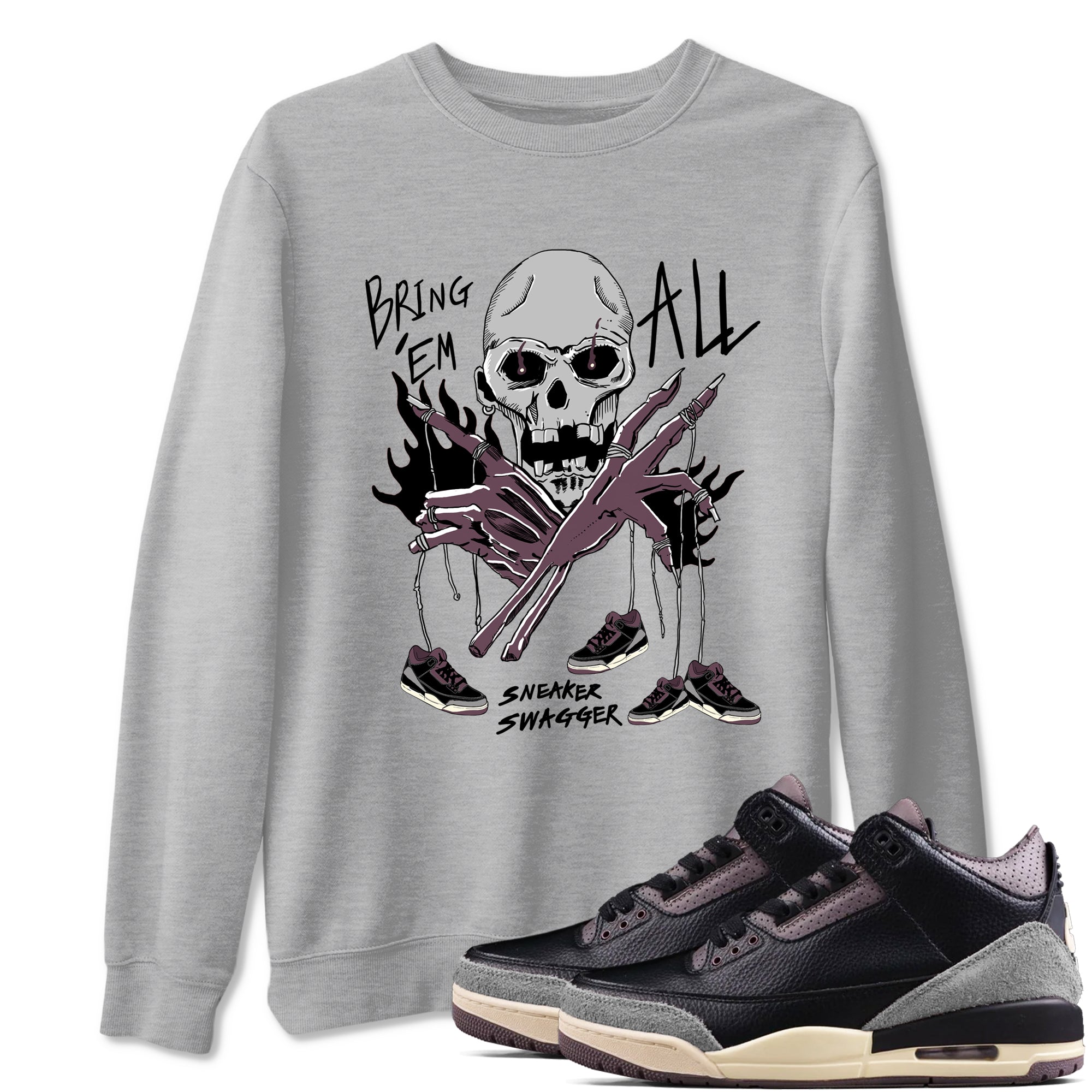 Bring 'Em All snkmatch Tees - Air Jordan 3 A Ma Maniere x Black