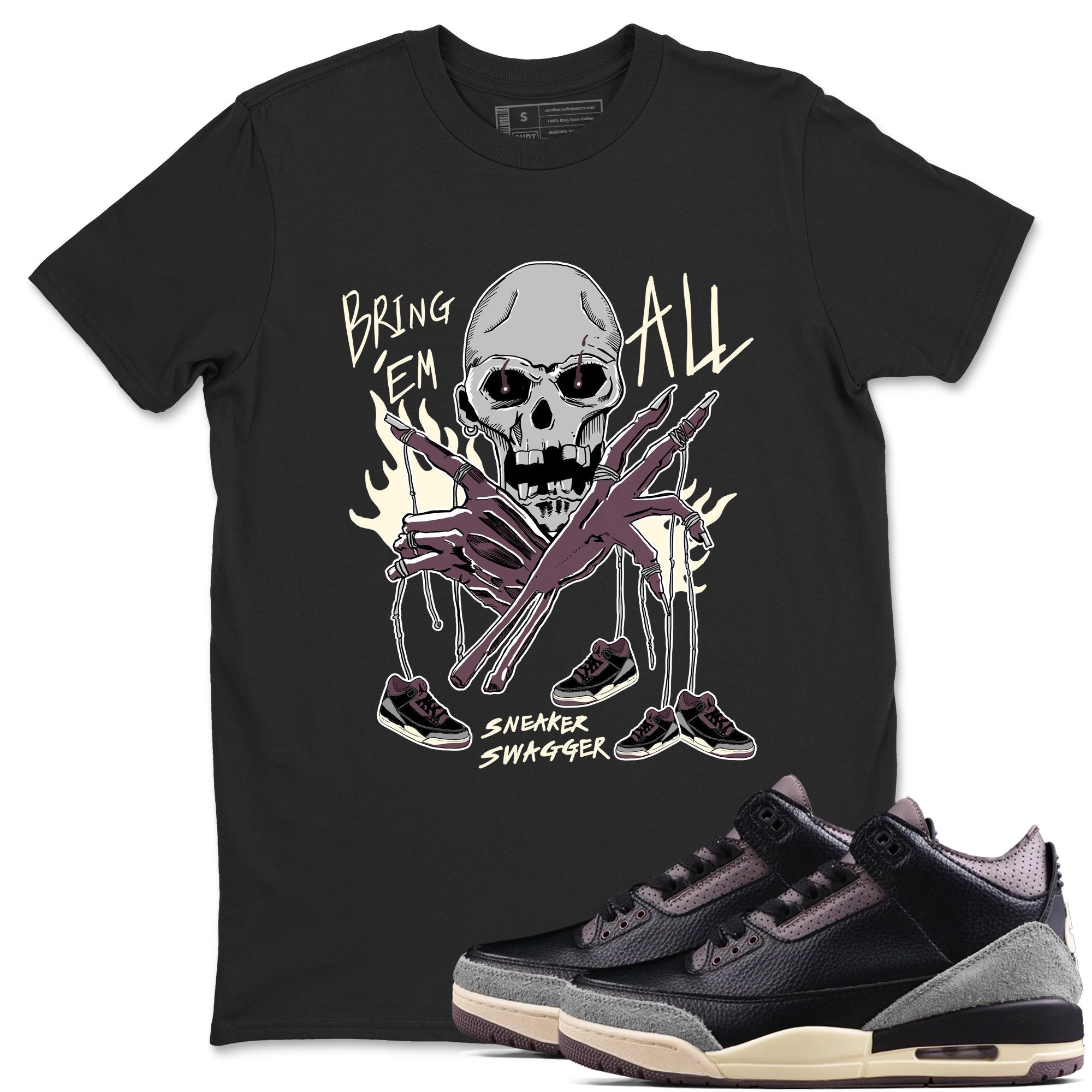 Bring 'Em All snkmatch Tees - Air Jordan 3 A Ma Maniere x Black
