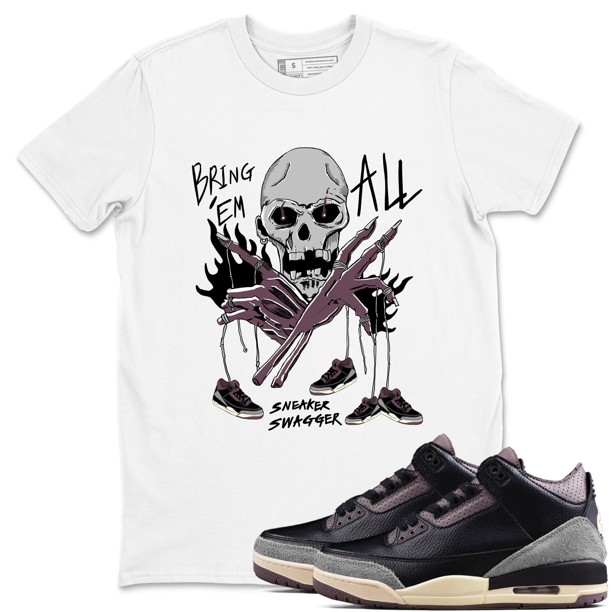 Bring 'Em All snkmatch Tees - Air Jordan 3 A Ma Maniere x Black