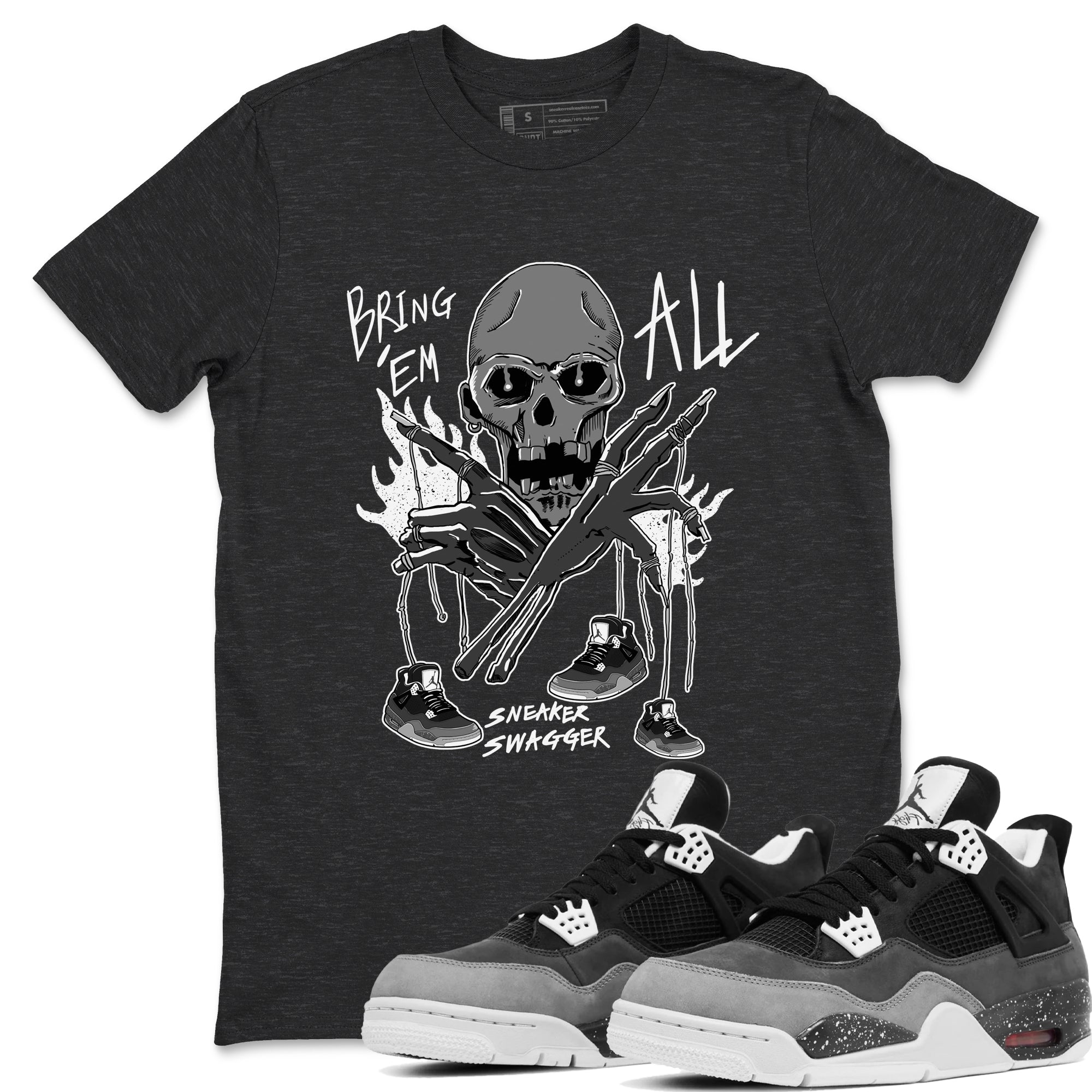 Bring 'Em All snkmatch Tees - Air Jordan 4 Fear