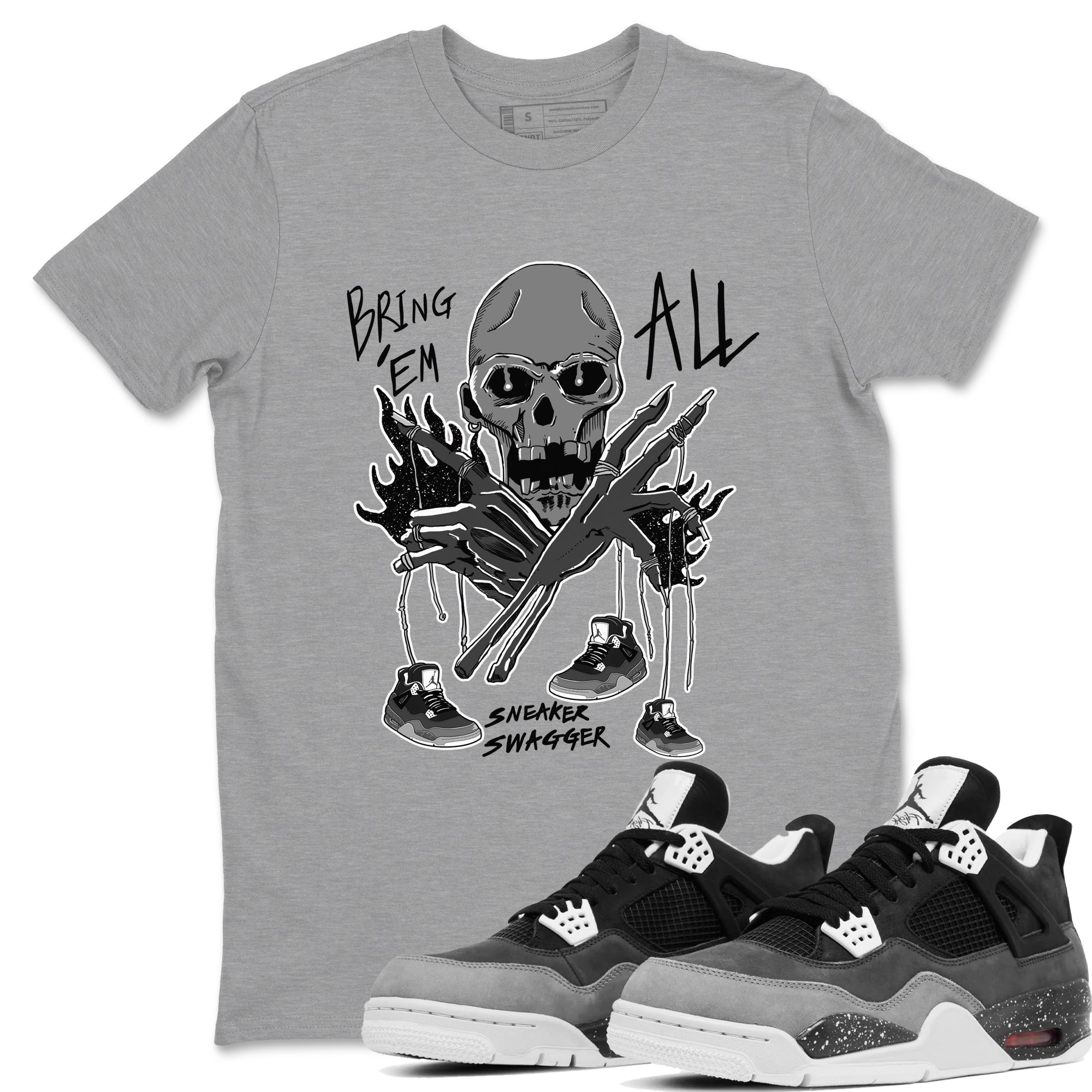 Bring 'Em All snkmatch Tees - Air Jordan 4 Fear