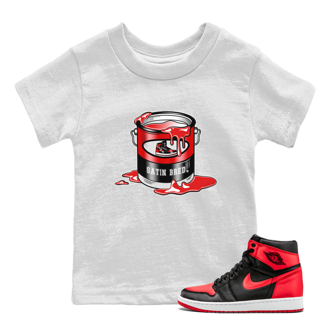 Bucket snkmatch Tee Kids - Air Jordan 1 Satin Bred
