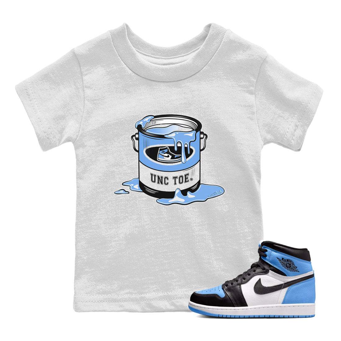 Bucket snkmatch Tee Kids - Air Jordan 1 UNC Toe