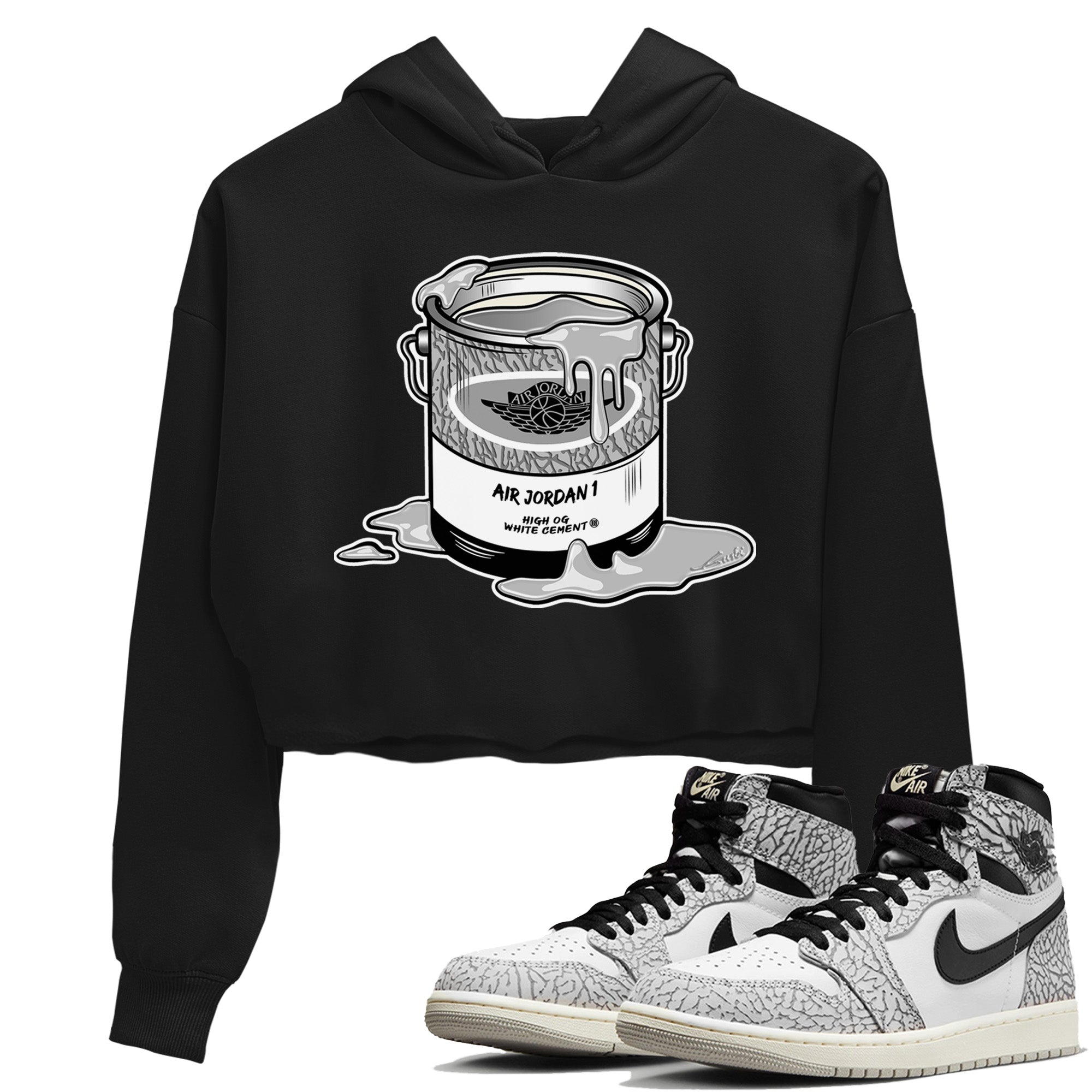 Bucket Women's Tops - Air Jordan 1 White Cement